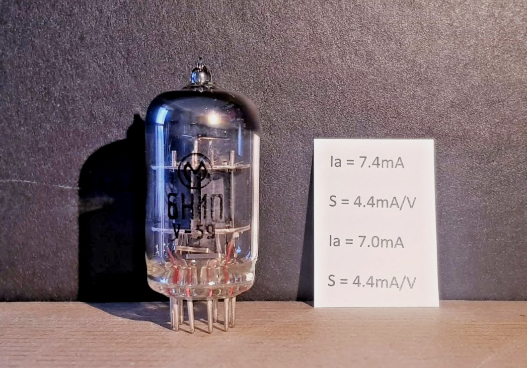 1 x RARE 6N1P Melz TESTED 1959y Black Label Double Triode Hi-Fi Audio NEW