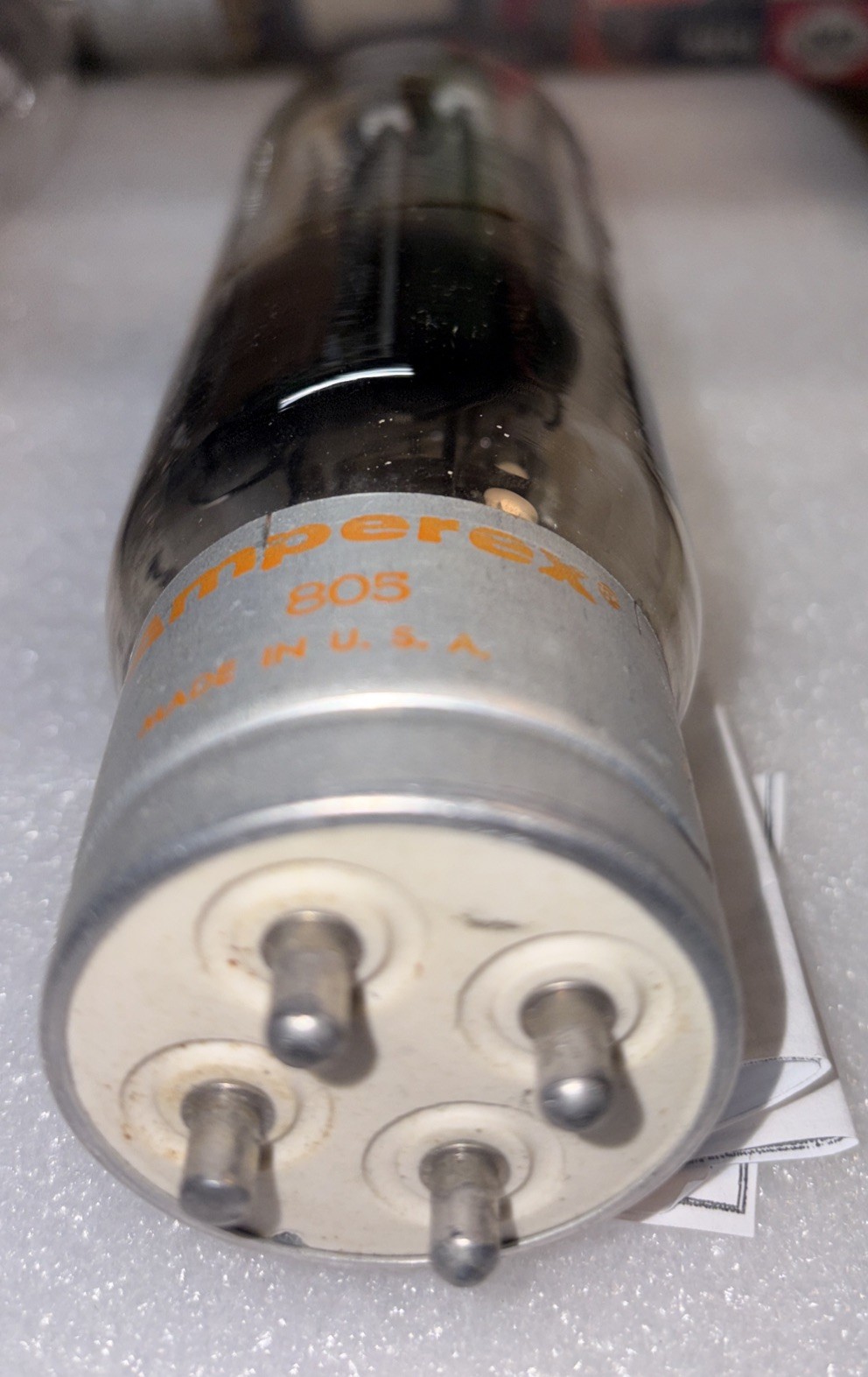 Amperex 805 VT-143 Transmitting Tube Tested Strong