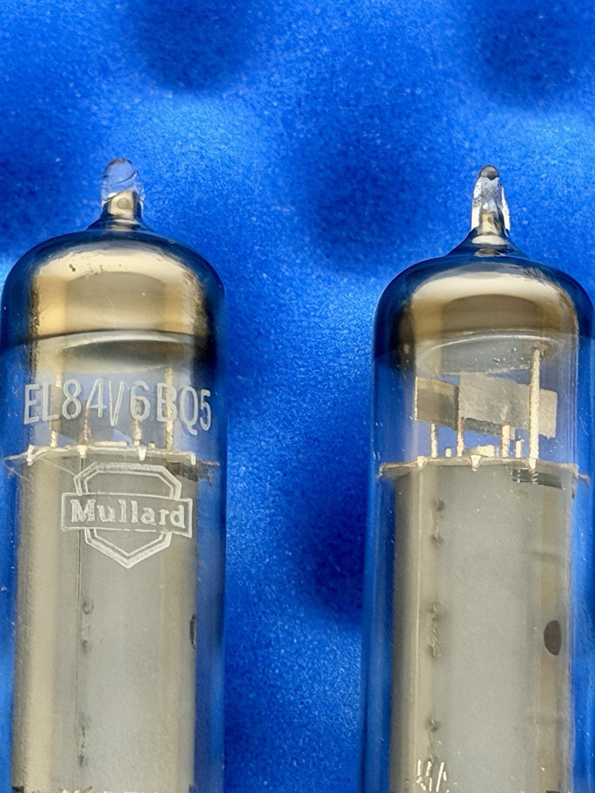 TWO Mullard EL84 Tubes /Amplitrex Tested/ rX1 Blackburn 1959 In Box / 6BQ5