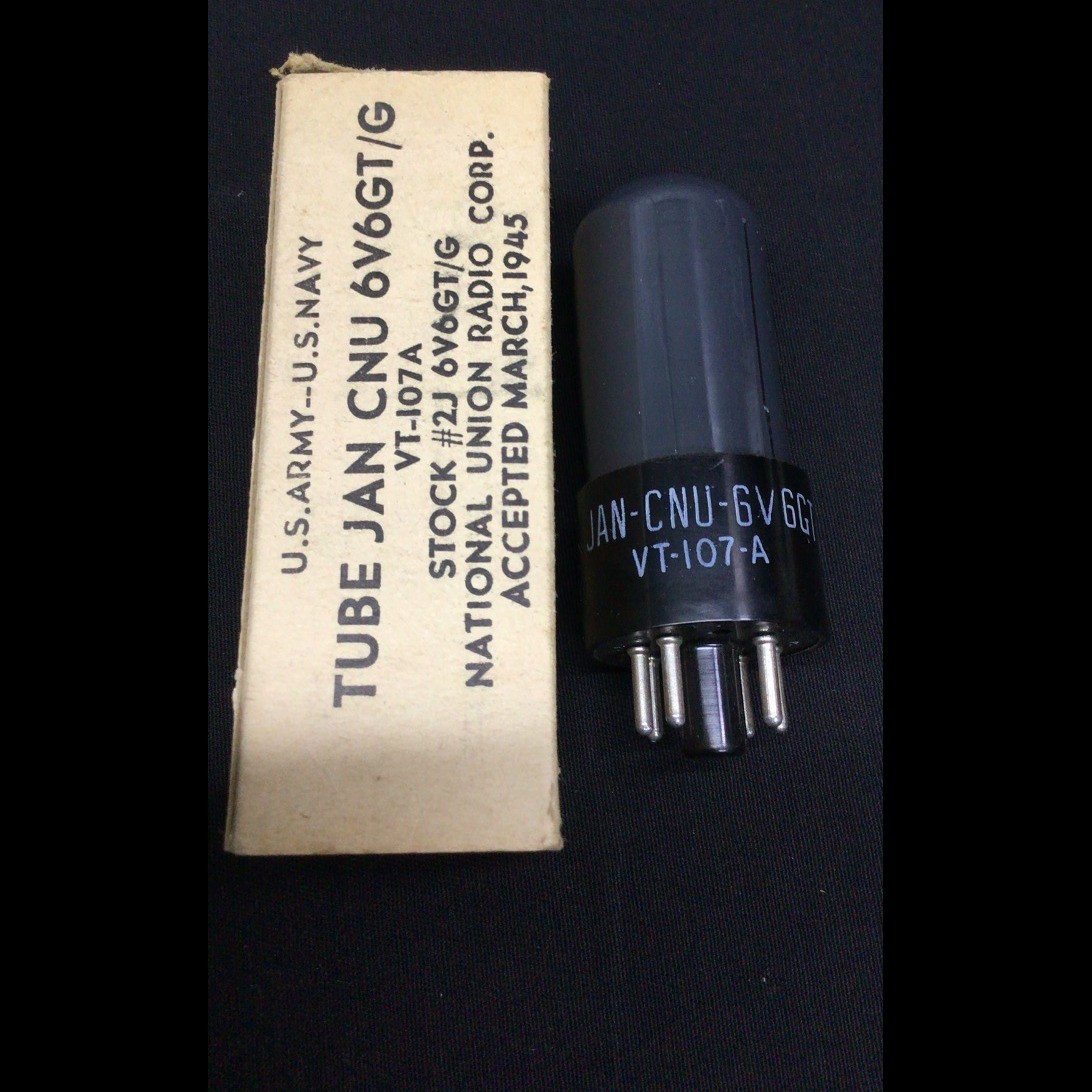 NOS NATIONAL UNION JAN CNU 6V6GT VT 107A Amplifier VACUUM TUBE Tested C.9906