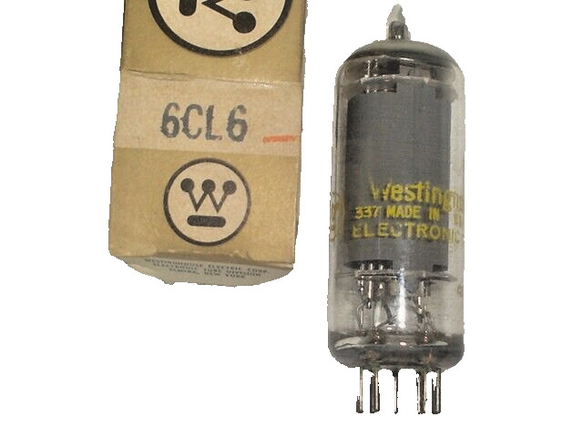 VINTAGE WESTINGHOUSE 6CL6 VACUUM TUBE TUBES USA TESTED TUB24100