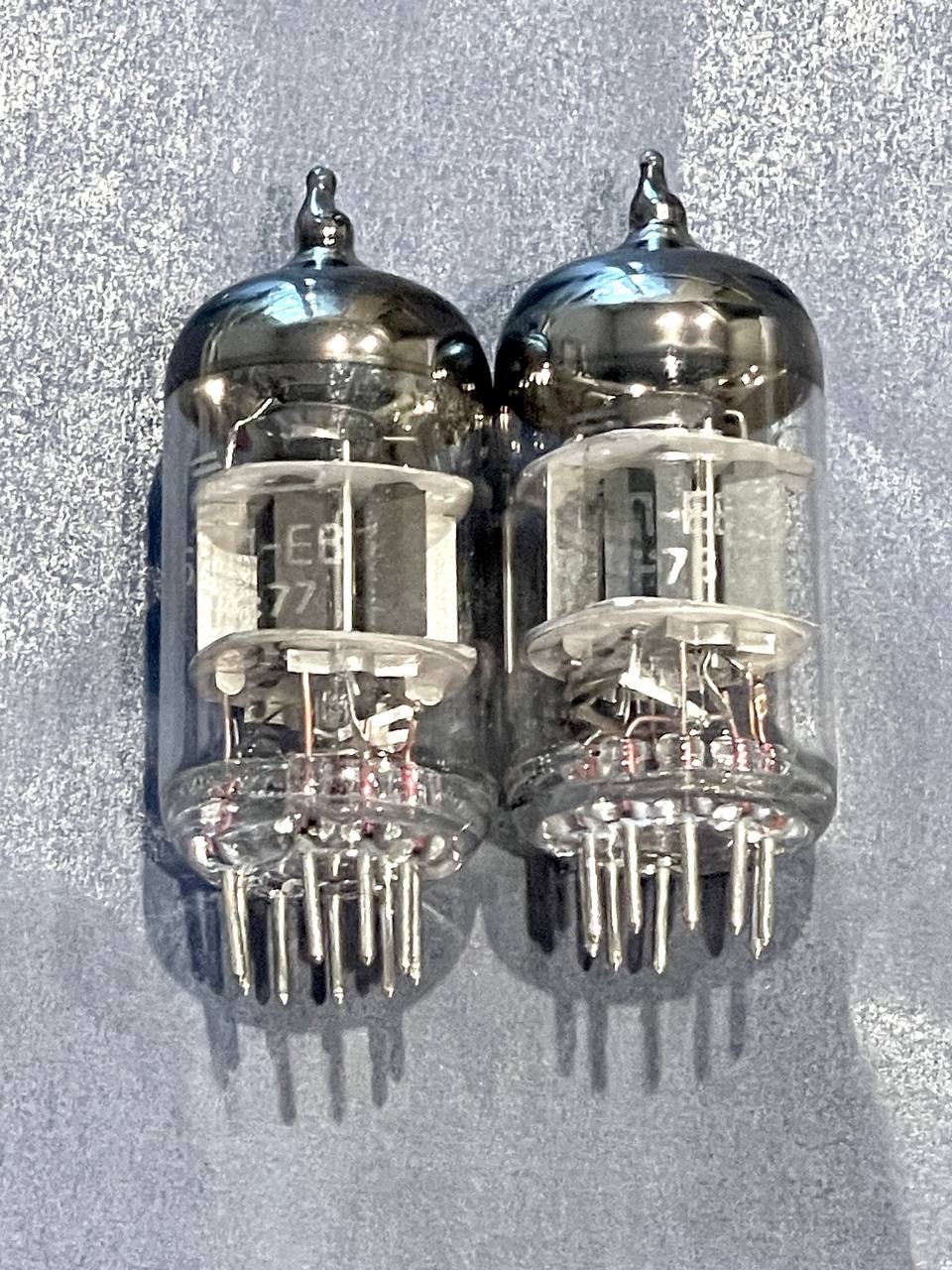 2 pcs 6N1P-EV (6N1, 6N1P-EV, ECC82) NEW / BATCH / GOLD GRID / FROM USA / VOSKHOD