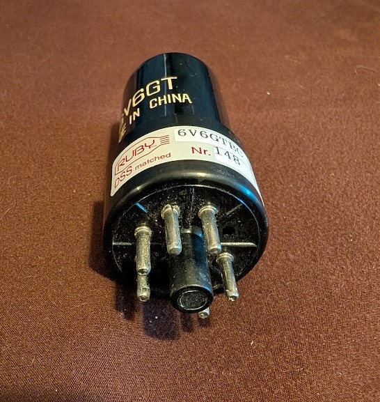 Ruby 6V6GTBC Vacuum Tube