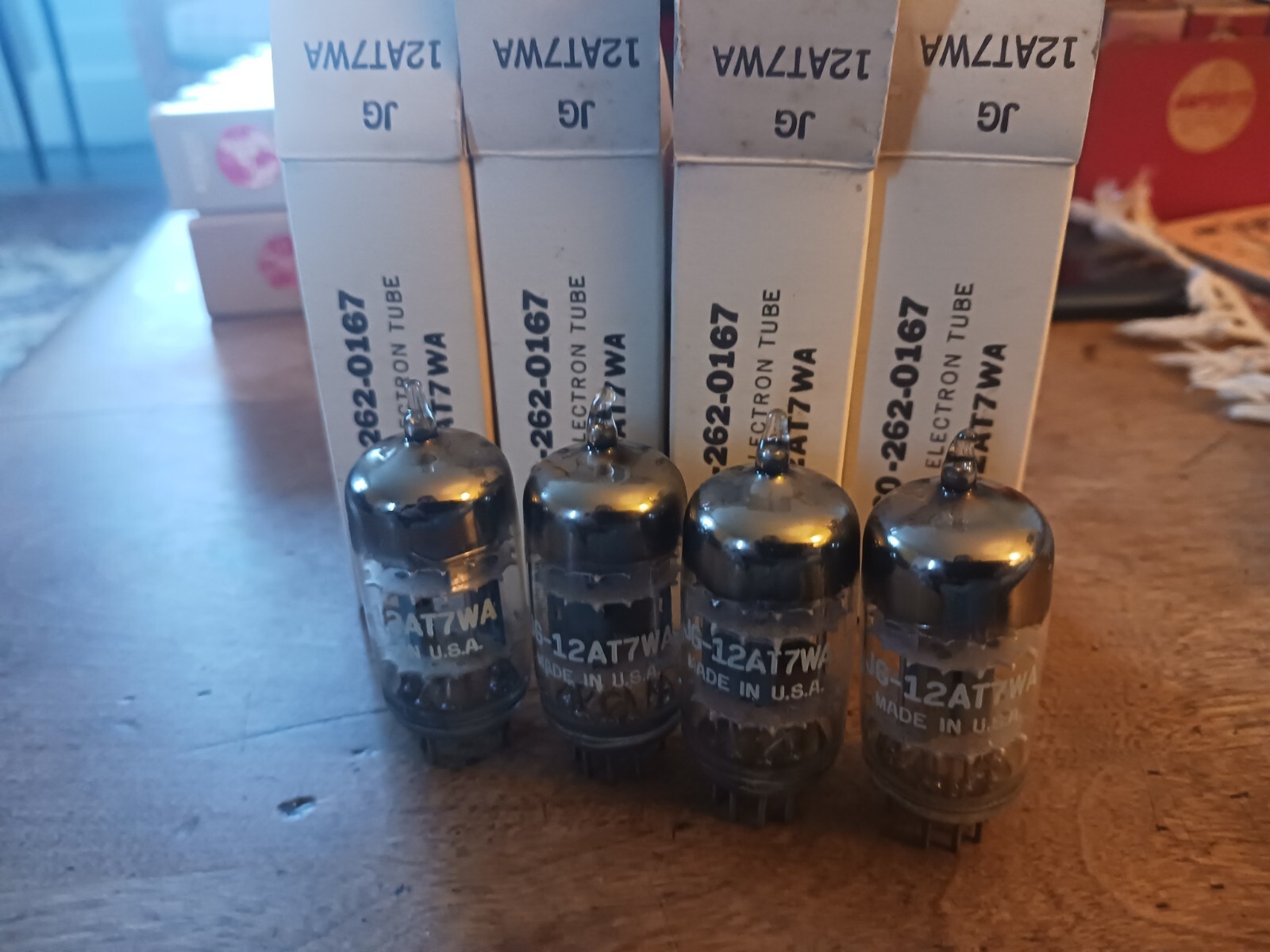 12at7 WA NOS/NIB Mil. Spec.🇺🇸1959 GE Triple Mica~2 Tubes For The Listed Price