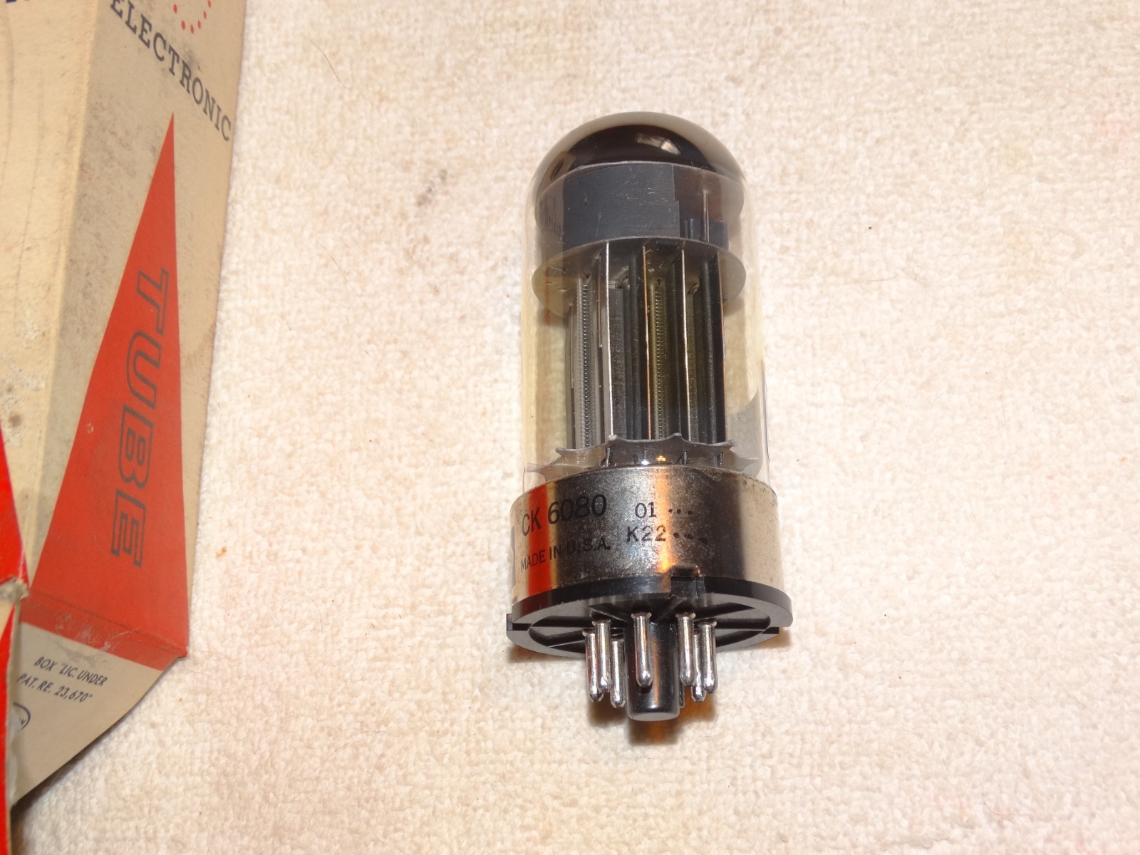 1 x CK6080 (6AS7) Raytheon Tube*NOS-NIB*Mil Specs*Very Strong Testing*#4