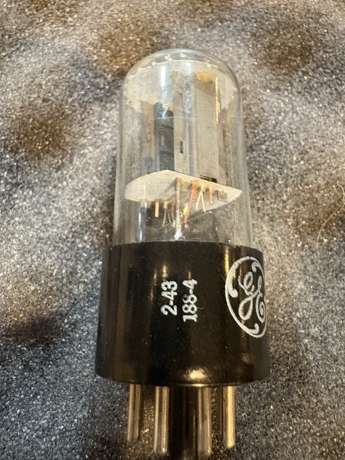 GE 6SN7GTB Tall Clear Top Grey Plate DBottom Get Tube Hickok&Maxi Test NOS NIB🧱