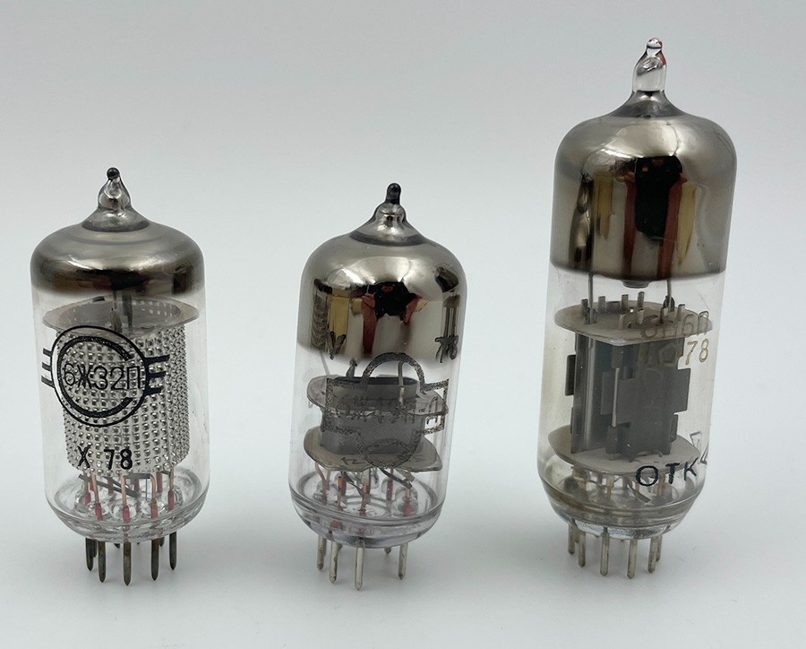 6ZH49P-D (6J49P) 6ZH32P (6J32P) 6N6P TUBES TESTED (3 PCS)