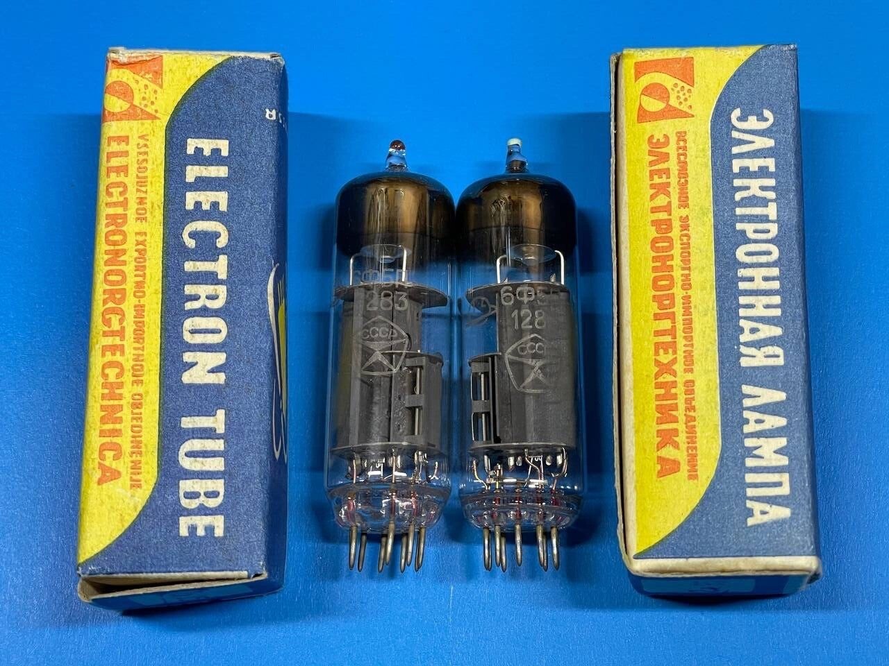 2 pcs 6F5P (ECL85, 6GV8) NEW / GOLD GRID / TRIODE PENTODE / SHIPS FROM USA
