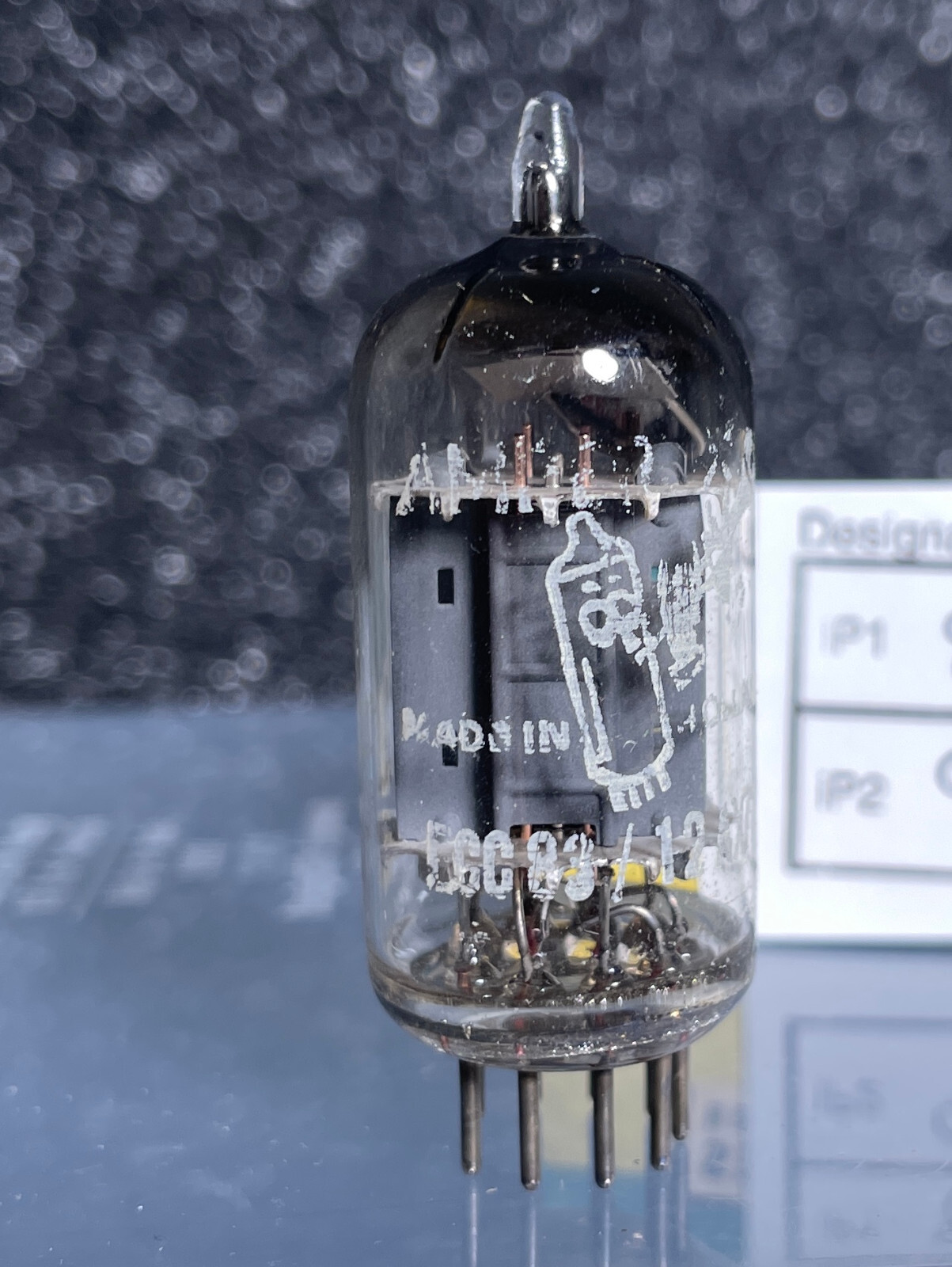 Bugle Boy / Amperex ECC83 / 12AX7 MC2 #317 Dual Triode Tube Vintage Rare