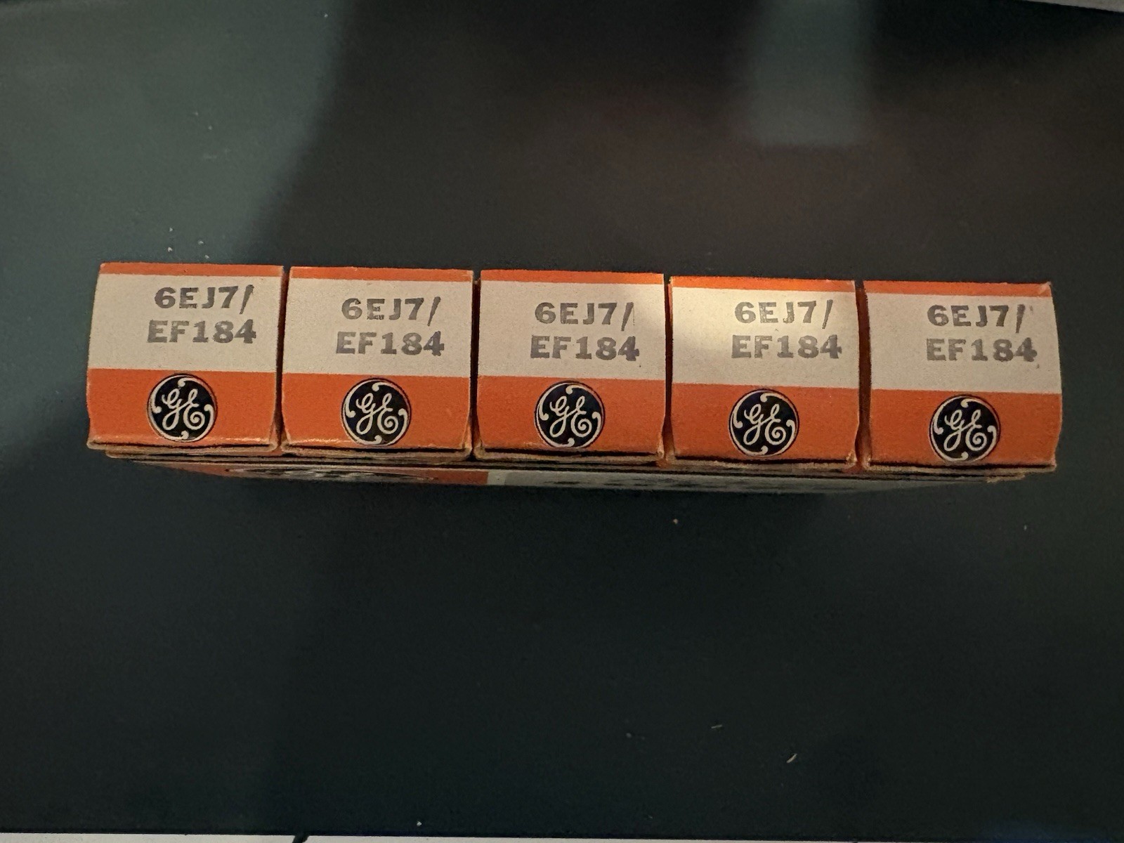 Sleeve Of 5 GE 6EJ7 EF184 Vacuum Tubes HICKOK Tested NOS NIB. Same 1972 Dates 🧱