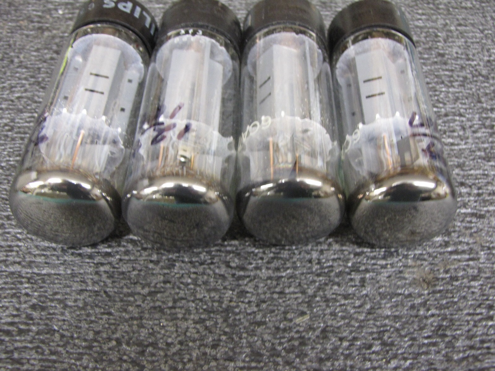 1975 Phillips / Mullard 6CA7 (quad) 7025 /12AX7 (three) MATCH SET !!!!!!