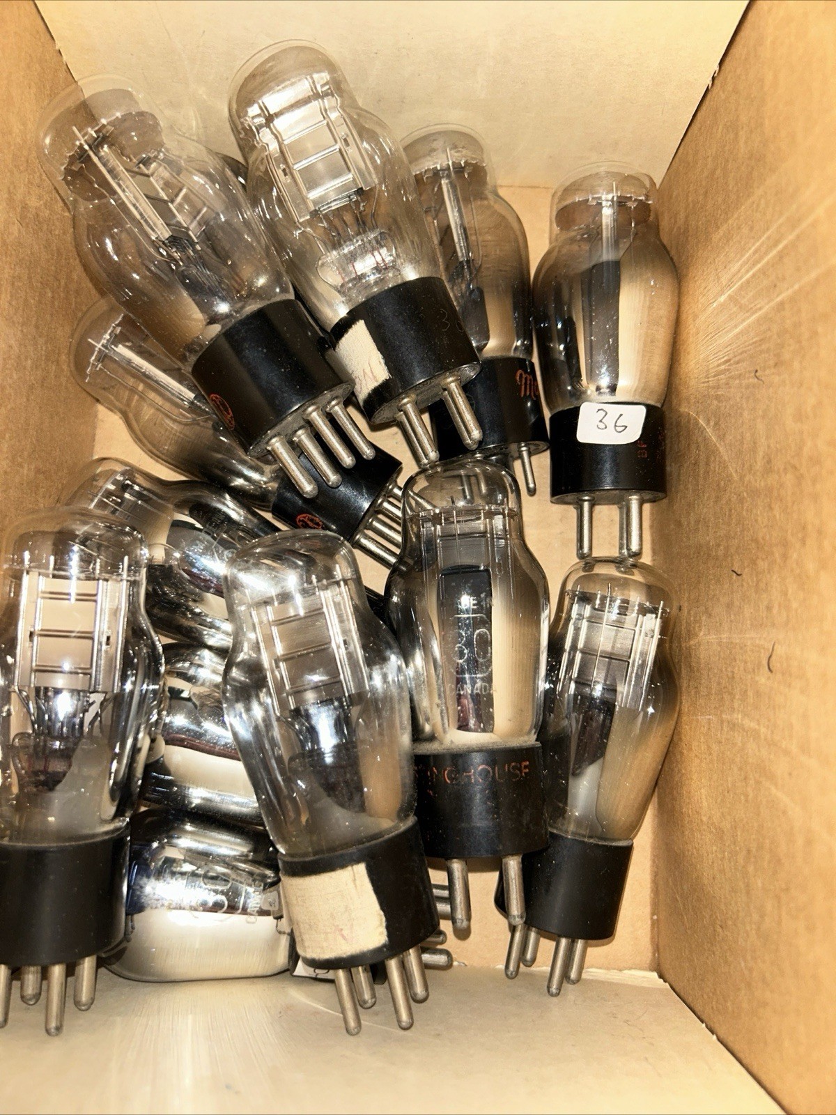 Vacuum Tube Grab Bag! Vintage Lot of ( 100 ) Vacuum Tubes STEAM PUNK ART