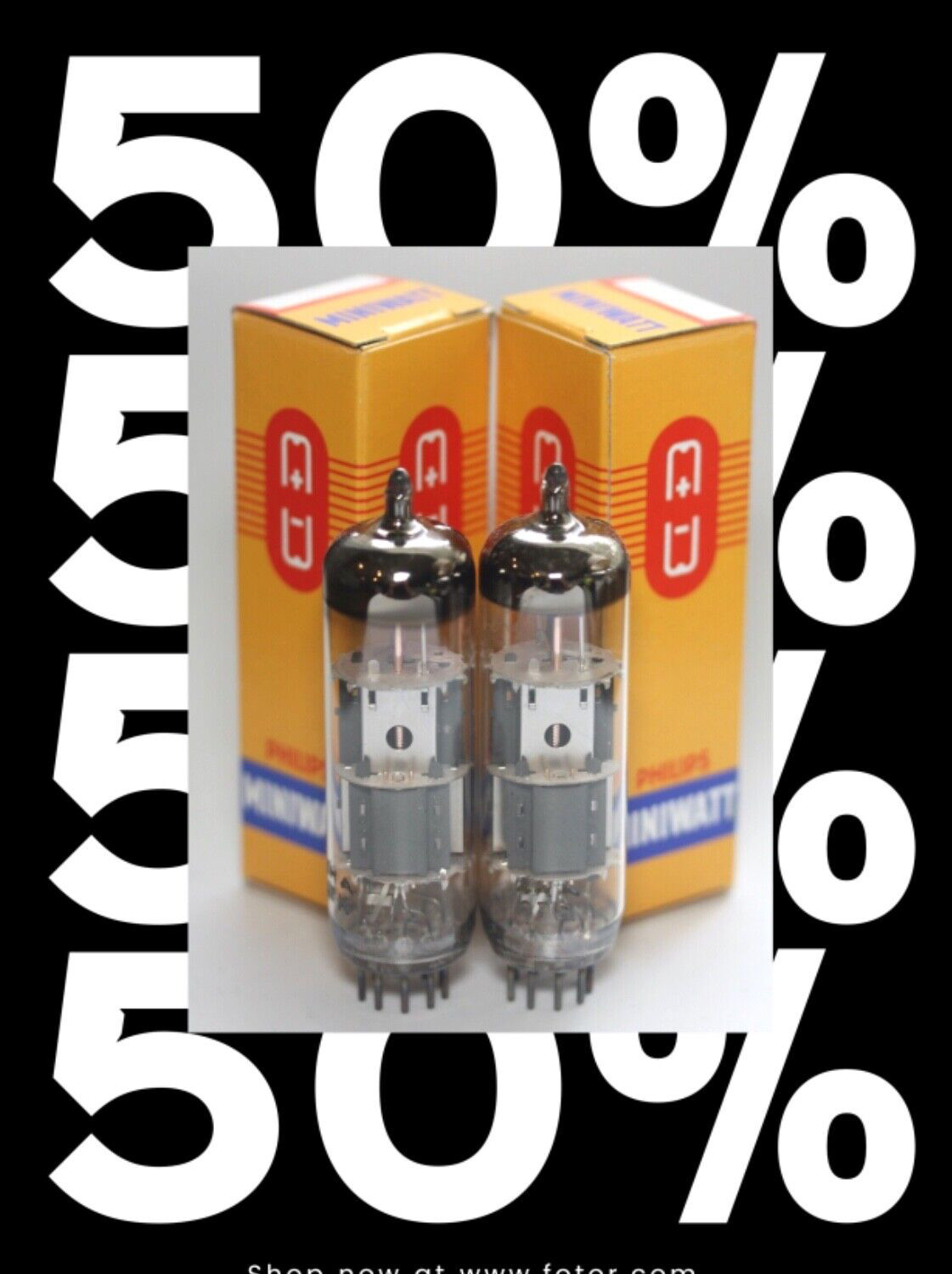 NOS PHILIPS ECL805 1960’s MATCHED PAIR ECL85 6GV8 6F5P 6AD10 PCL85 6Ф5П TUBES