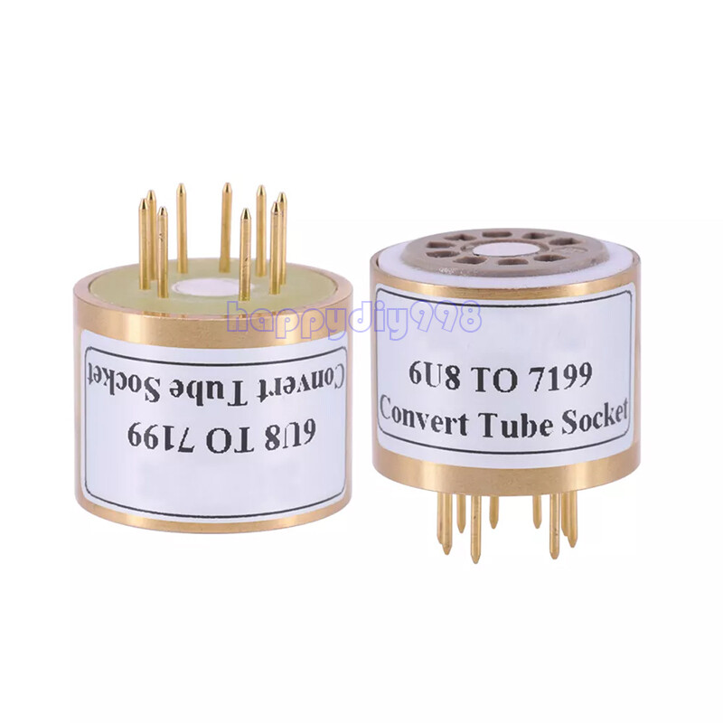 1PC handmade 6U8A 6U8 TO 7199 Vacuum Tube socket Adapter converter