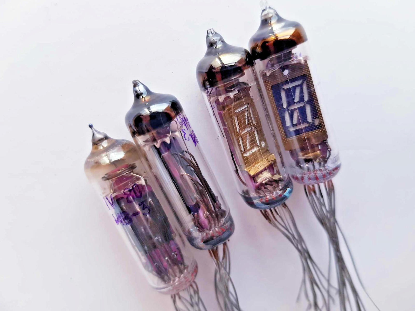 4 x IV-3 VFD Display Indicator TUBE Nixie DIY Clock Soviet 7-SEGMENT