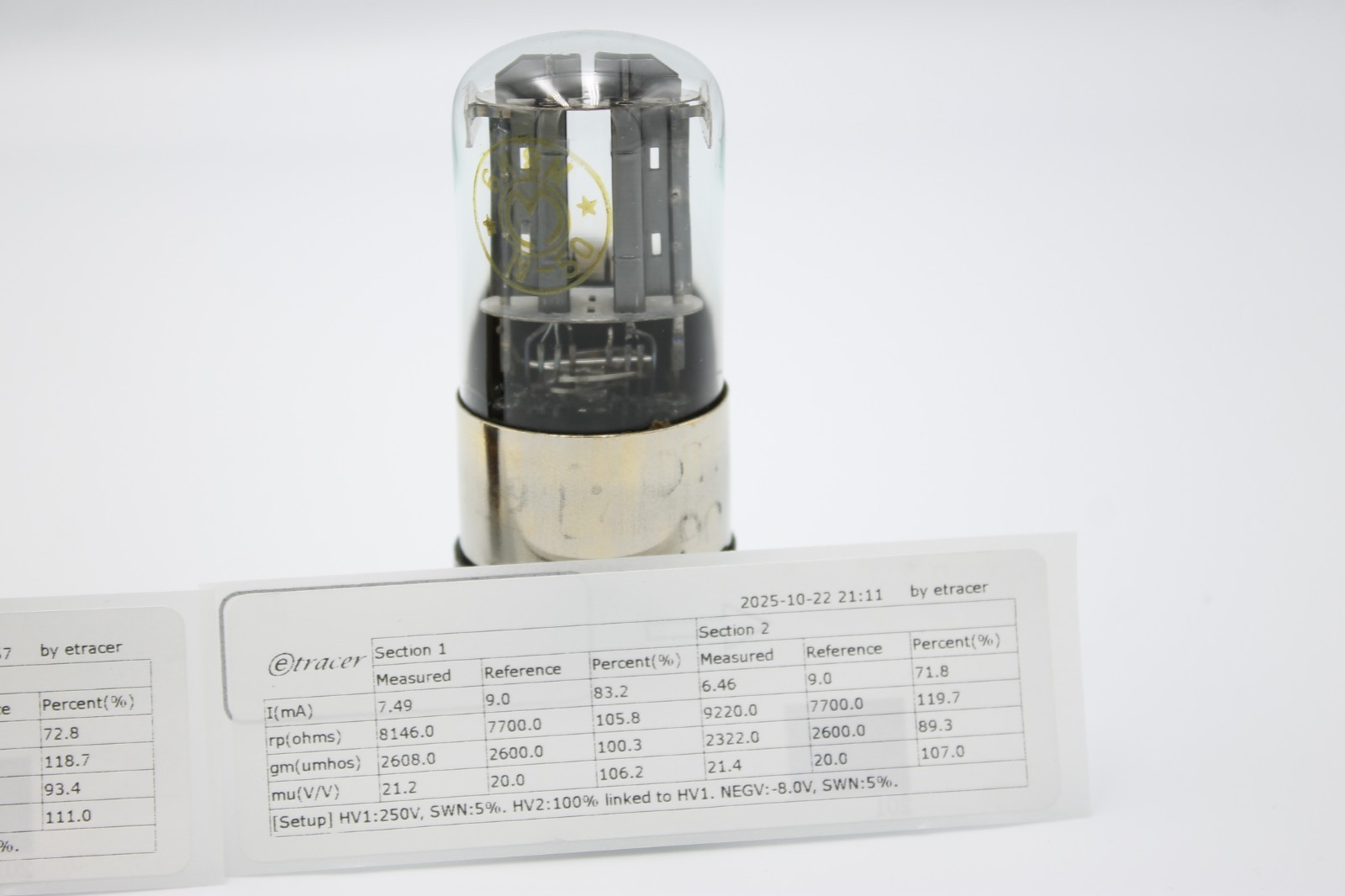RARE Matched Pair 6N8M/6N8S/6SN7/1578/ECC32.MELZ.Etracer Tested.IV,IV-1950′.