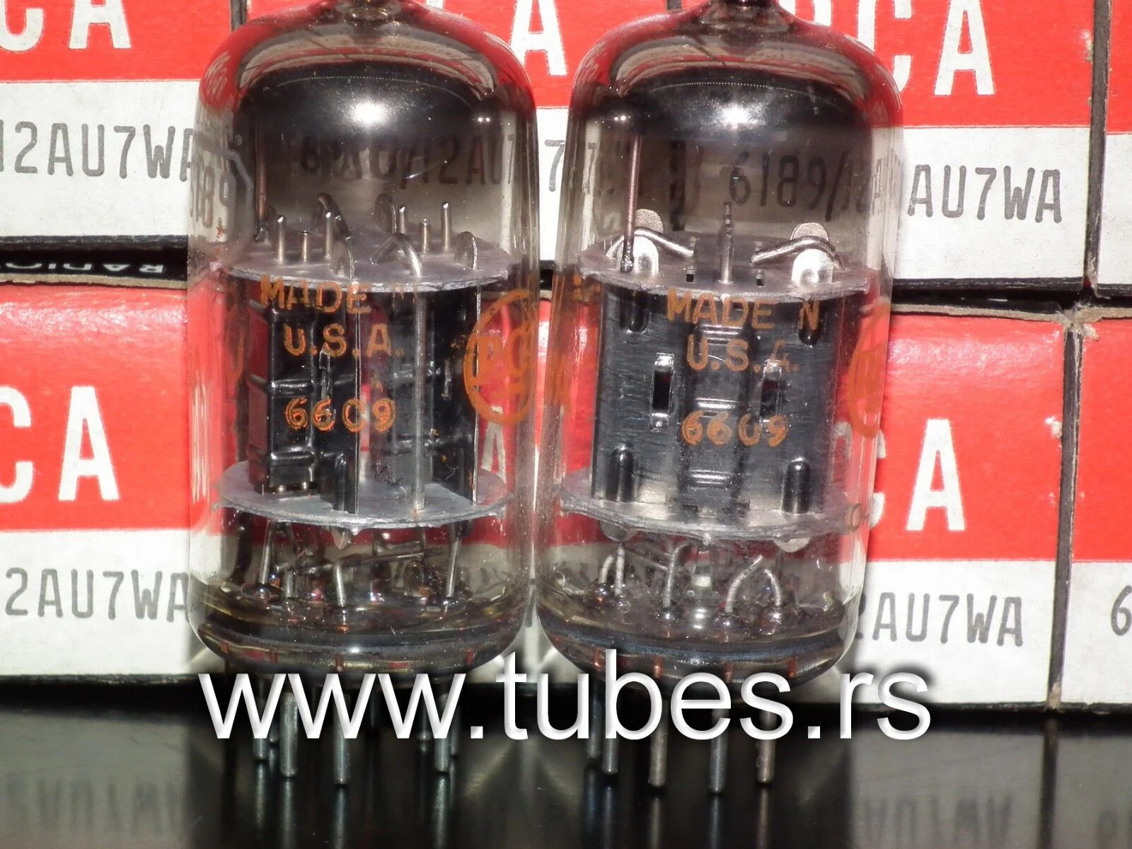 6189 RCA 12AU7 NOS NIB ECC82 ECC802S One pcs for Marshal, Fender, Guitar Amps