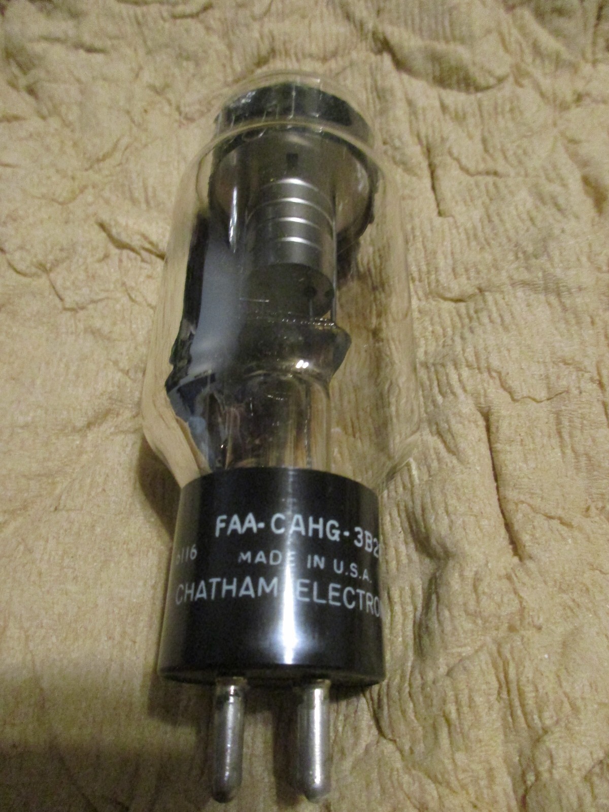 NOS Chatham 3B28 Vacuum Tube – 1960 Vintage Half-Wave Rectifier – Sub for 866A