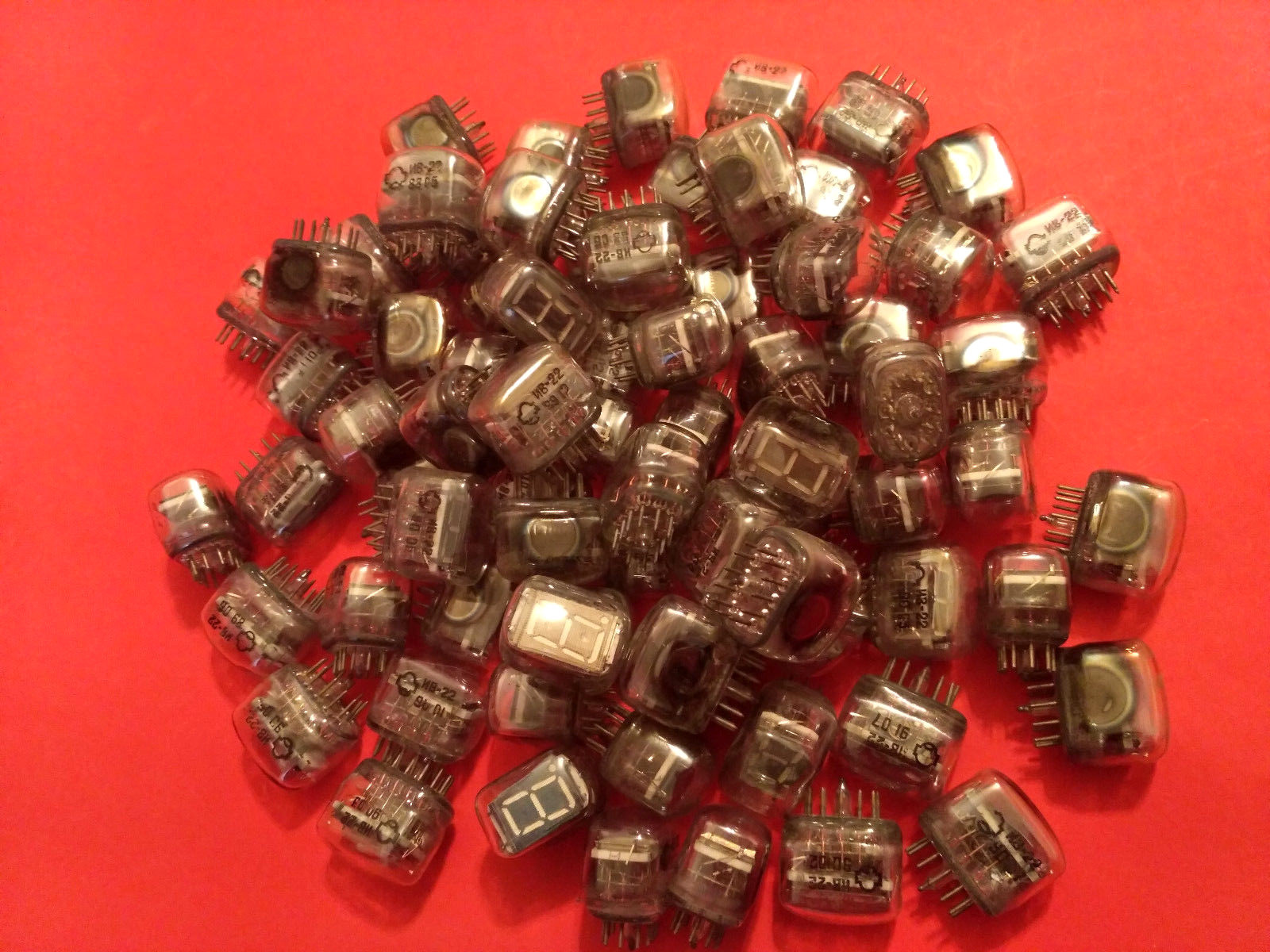 IV-22 IV22 ИВ-22 Nixie tube vintage VFD indicator ussr clock NOS SAME DATE 10pcs