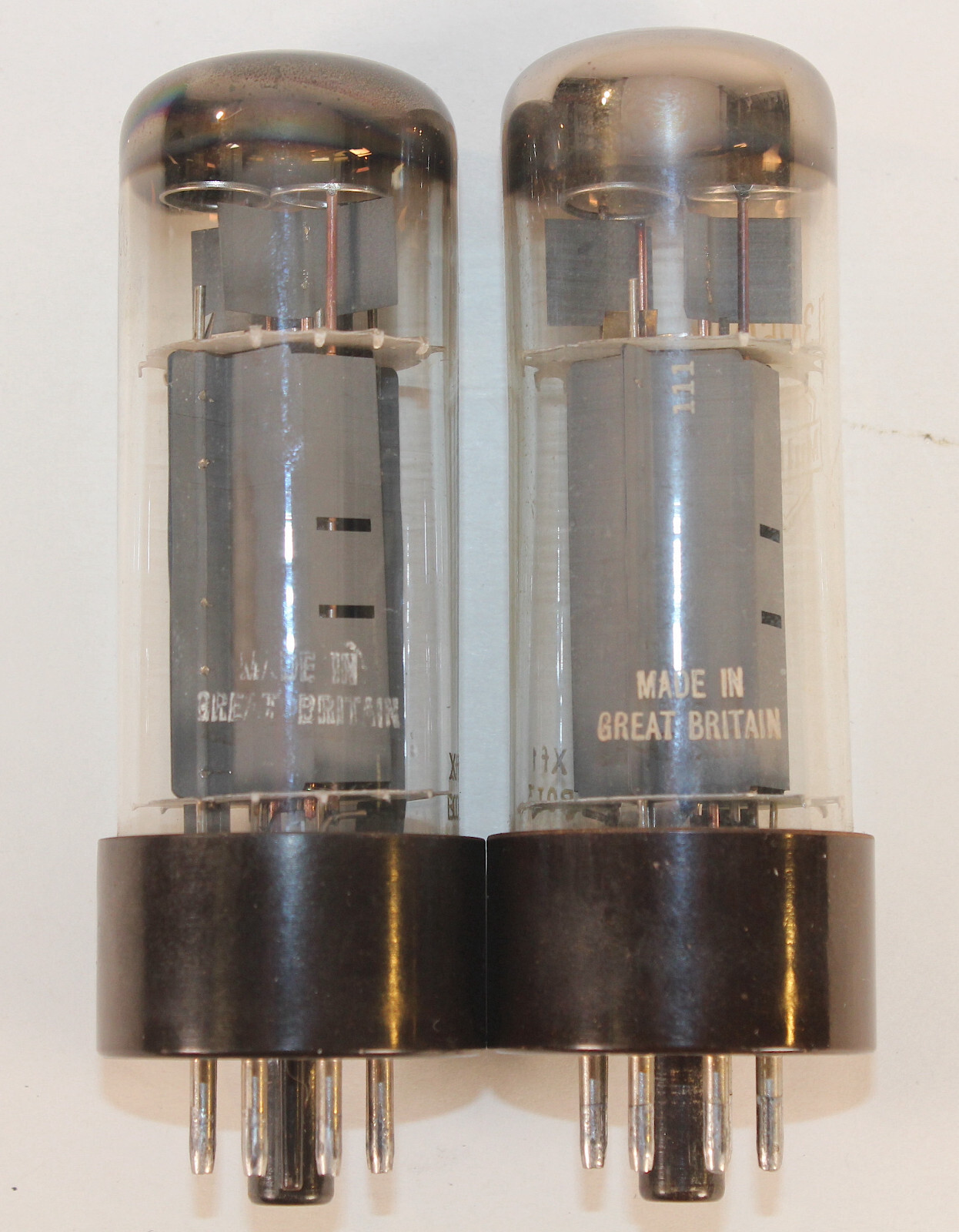Pair 1960 Mullard OO Getter EL 34’s • Test on TV7u as NOS • Extraordinary