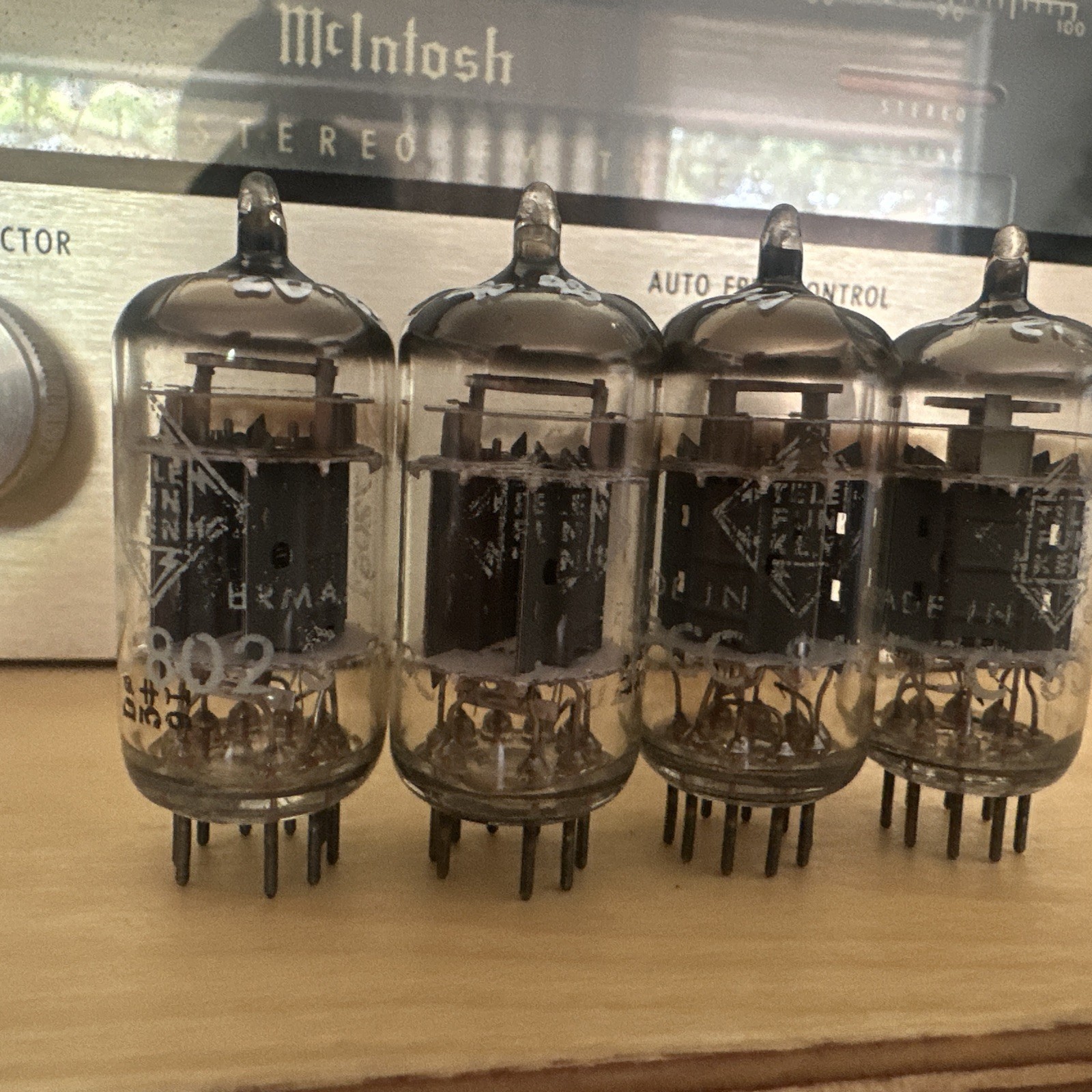 VINTAGE Quad ECC802S 12AU7 SIEMENS Triple Mica Rare! Telefunken Branded Lot a