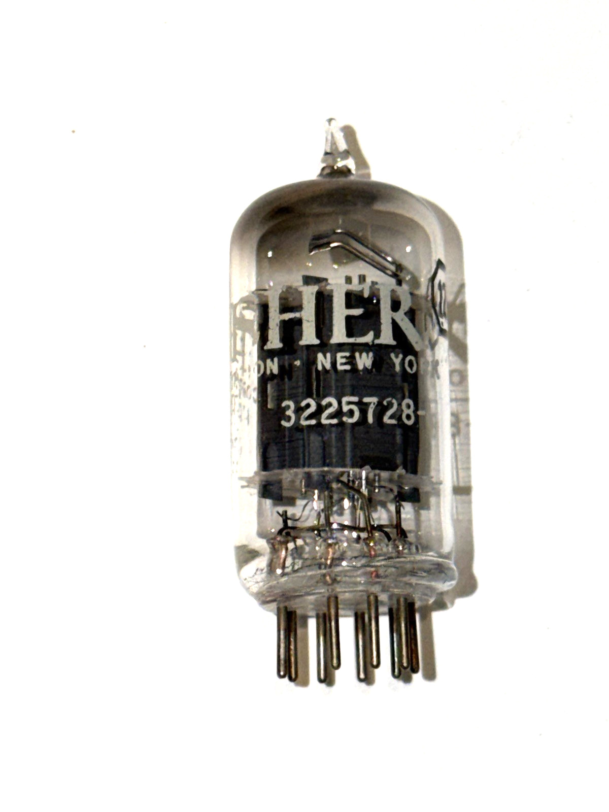 1957 Tung-Sol Labeled “The Fisher” 12AX7 Square “D” Getter Tube Tested