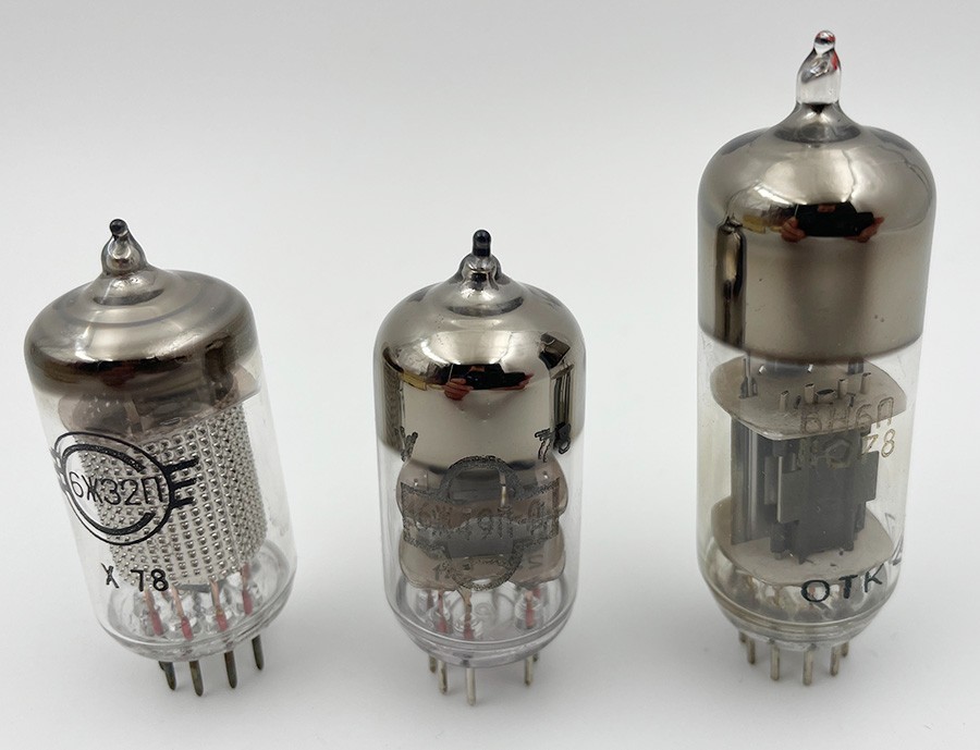 6ZH49P-D (6J49P) 6ZH32P (6J32P) 6N6P TUBES TESTED (3 PCS)