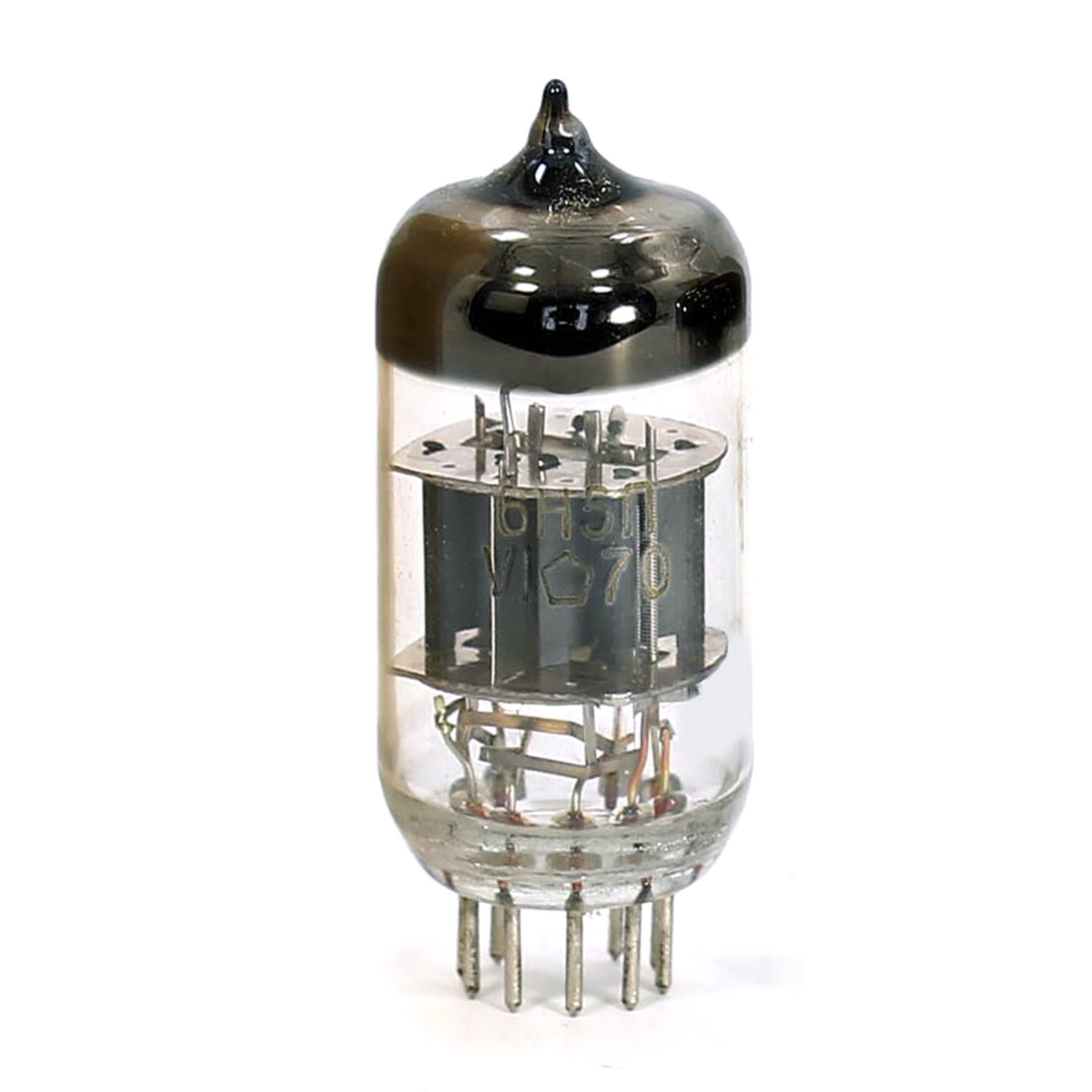 2pcs Boxed 6N5P Audiophile Double Triode Tube Novosibirsk Same Date 09-1974 USSR