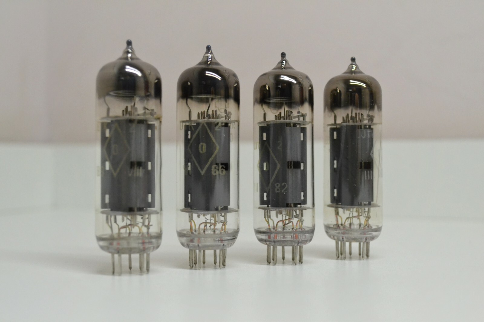 4pcs 6P14P-EV Matched Quad Gold Grid tube EL84 6BQ5 Strong