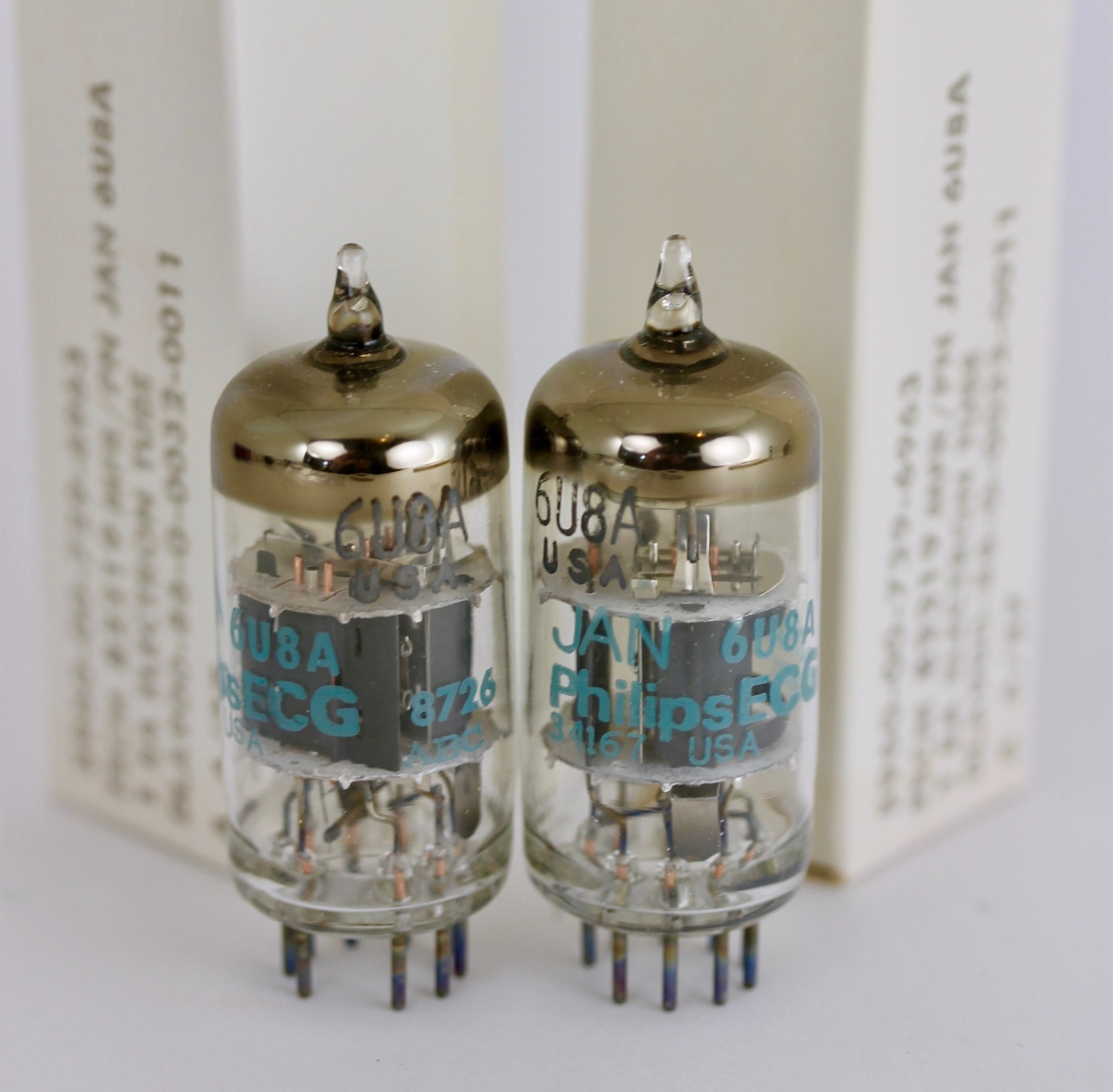NOS PHILIPS 6U8 MATCHED PAIR with 6U8A Tube convert to 7199 Plug n’Play SOLUTION