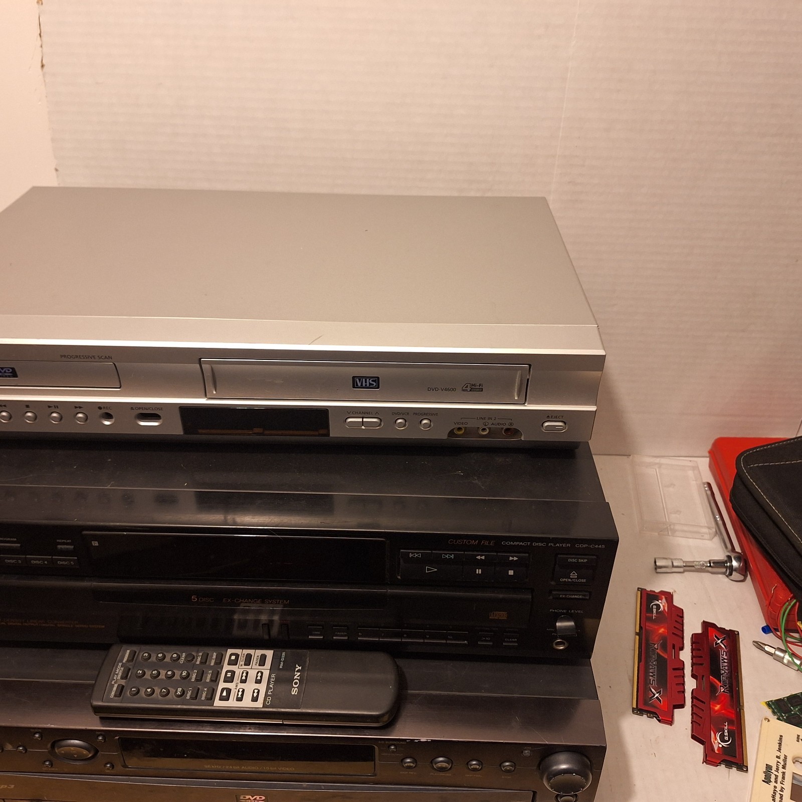 PARTS!! READ!! Sony VCR DVD Combo | RCA DVD Changer | Sony CD Changer w/ Remote