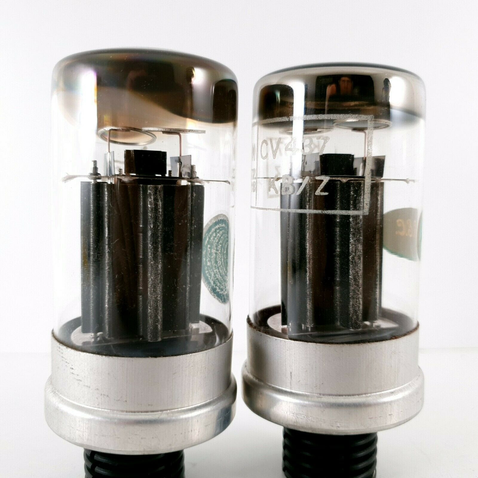 2 X KT67 TUBE. GEC /MWT. DUAL GETTER. BLACK PLATES. BRITISH MADE. 1970s. CI ENA