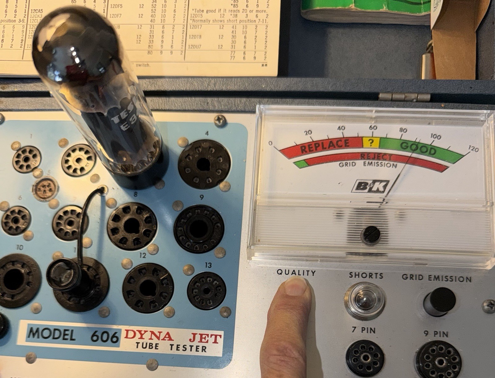 Pair NOS Tesla EL34 6CA7 Tubes Tested Excellent For GM, Plate Current, Emissions