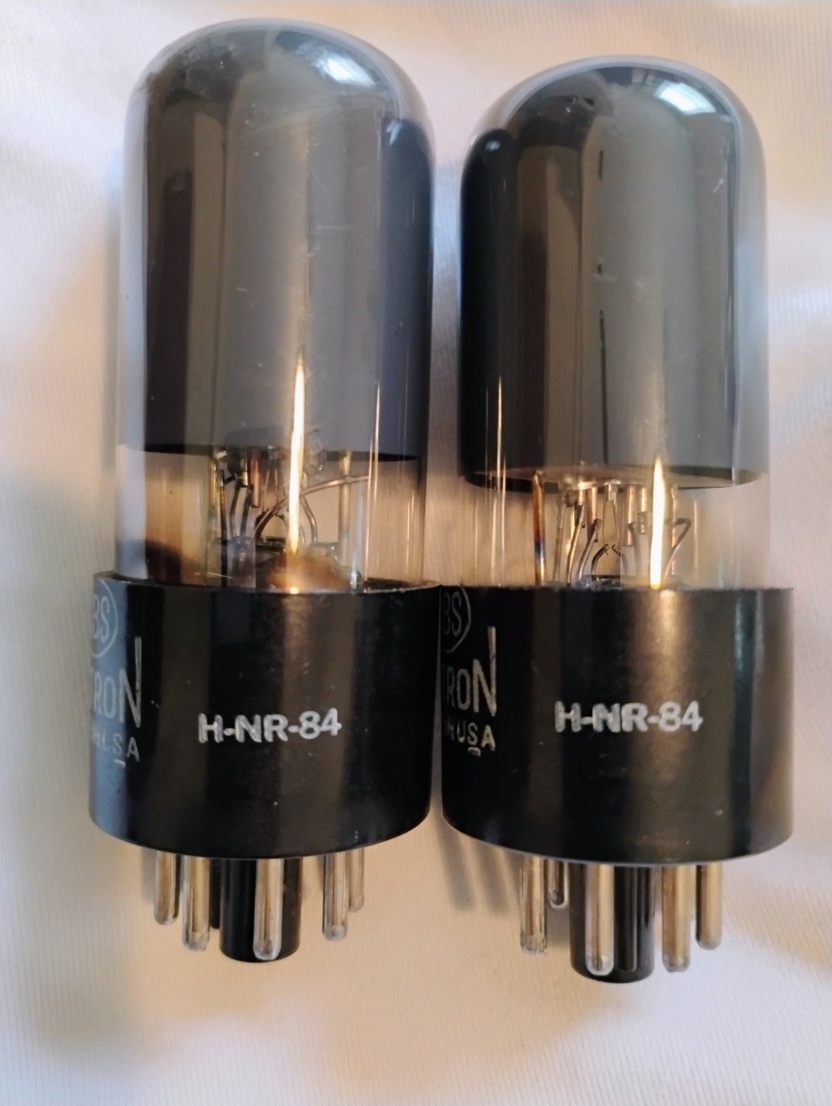2 CBS HYTRON 6V6GT AMPLIFIER POWER VACUUM TUBE TESTED VINTAGE