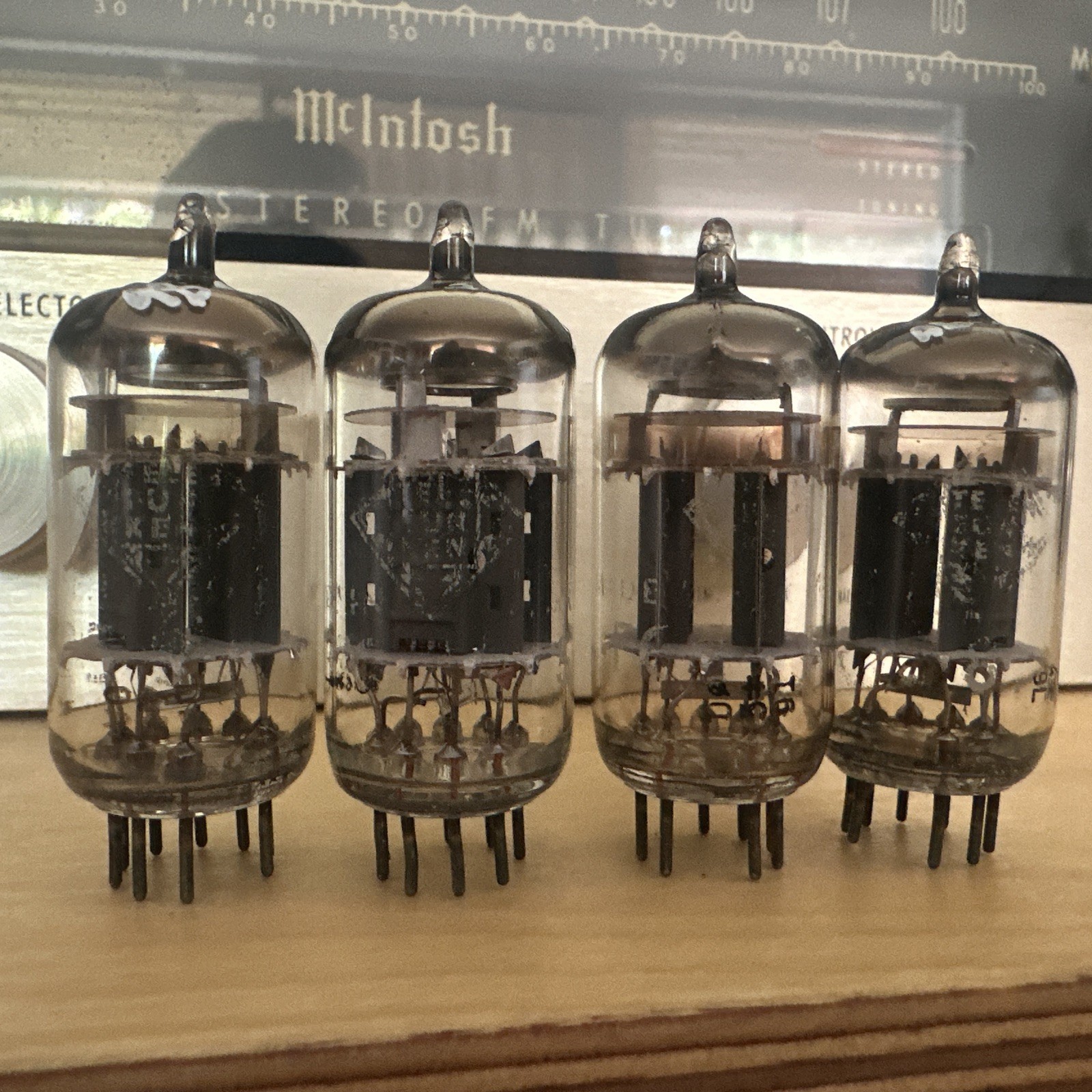 VINTAGE Quad ECC802S 12AU7 SIEMENS Triple Mica Rare! Telefunken Branded Lot B