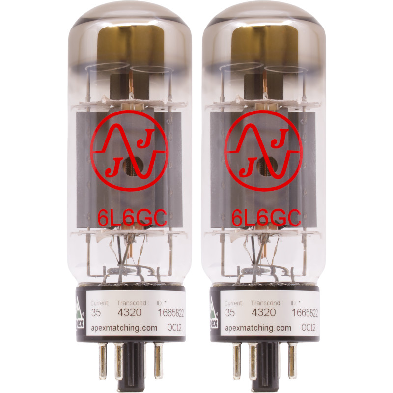 6L6GC, JJ Electronic, Matched Vacuum Tube, Apex Performance Tested Single, Power