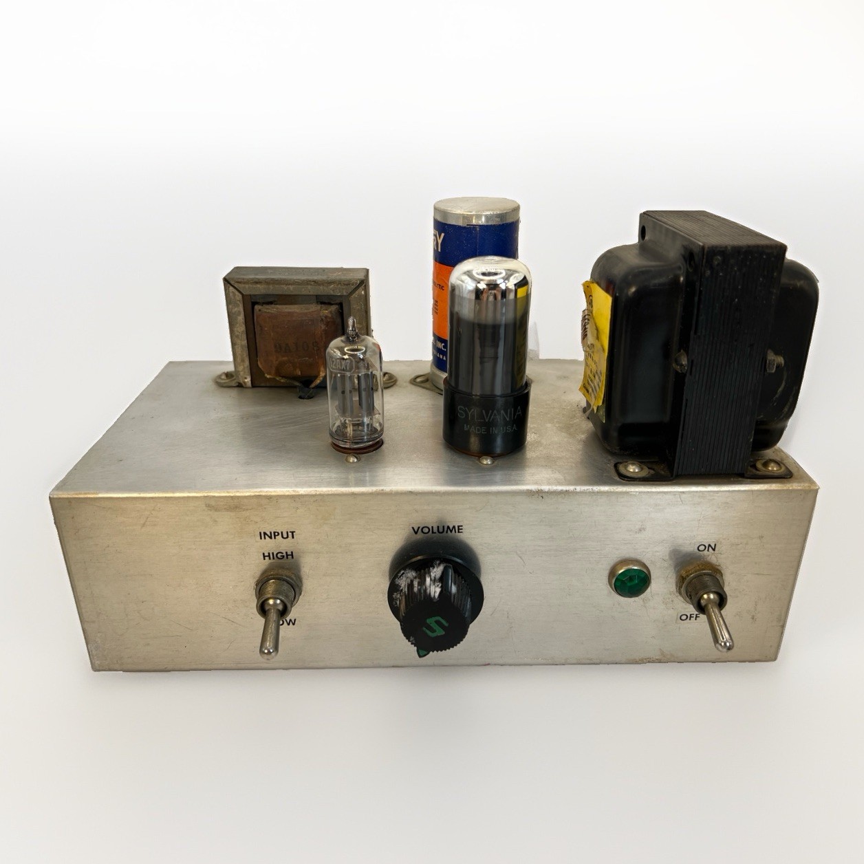 Vintage Custom Tube Amplifier 12AX7 Sylvania Tube Power On Tested DIY USA