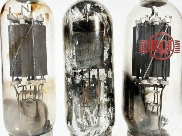 Amperex RCA 805 872A 810 Vacuum Tubes 3pcs Set Mixed Vintage Antique