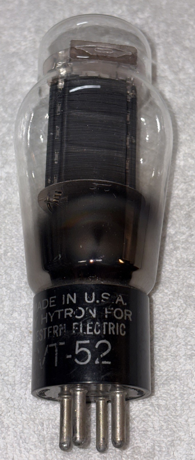 VT-52 Hytron Made For Western Electric Vacuum Tube Amplitrex Tested 110%