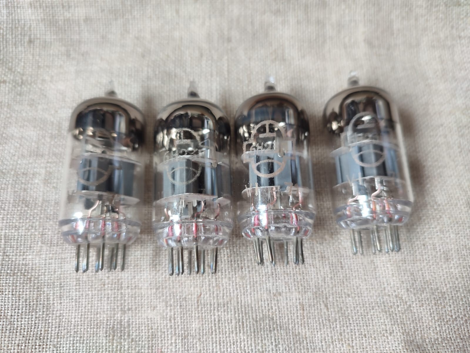4 pcs. 6N23P REFLECTOR TUBES VI.1971′ = E88CC / 6922 / 6DJ8 Soviet USSR tube,OTK