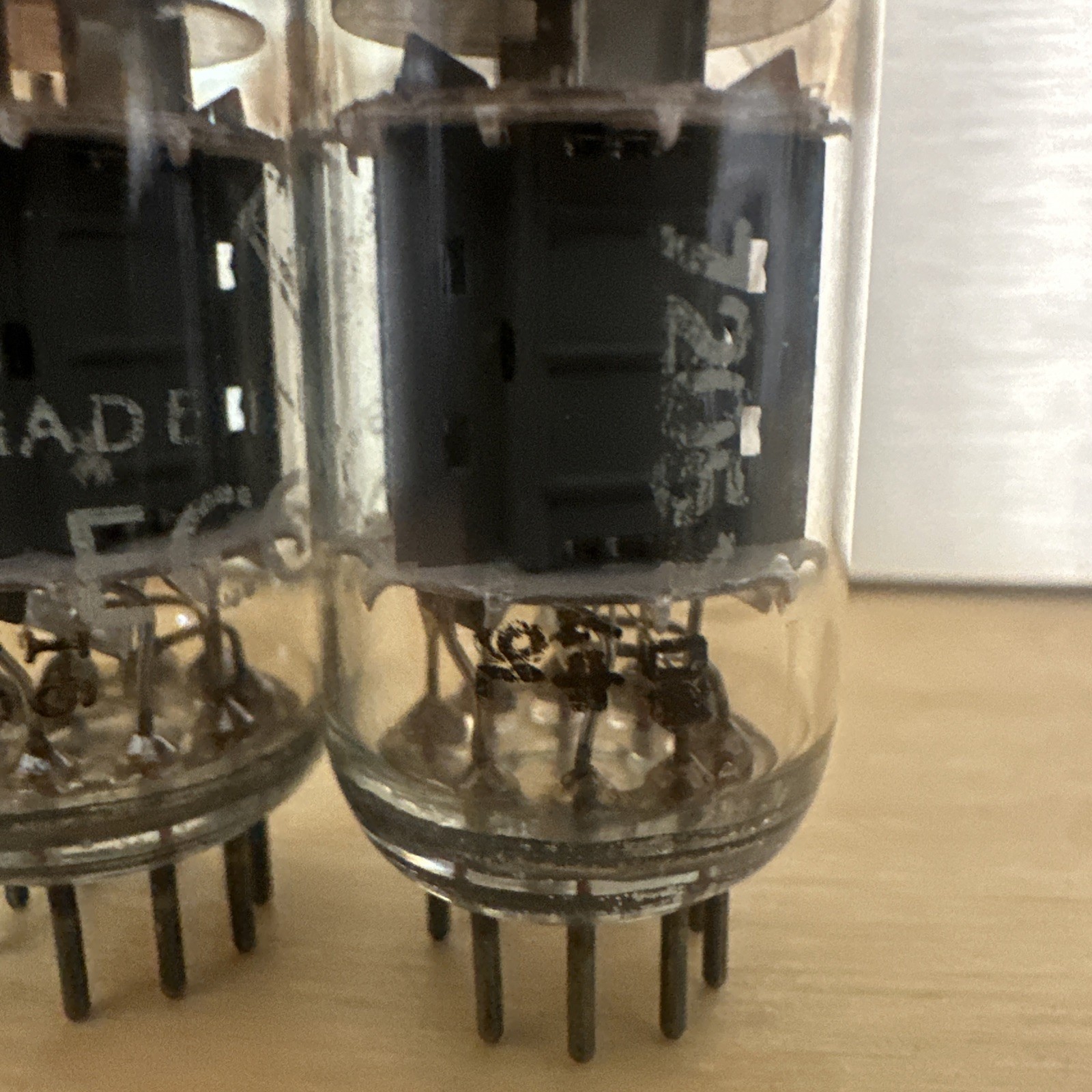VINTAGE Quad ECC802S 12AU7 SIEMENS Triple Mica Rare! Telefunken Branded Lot a