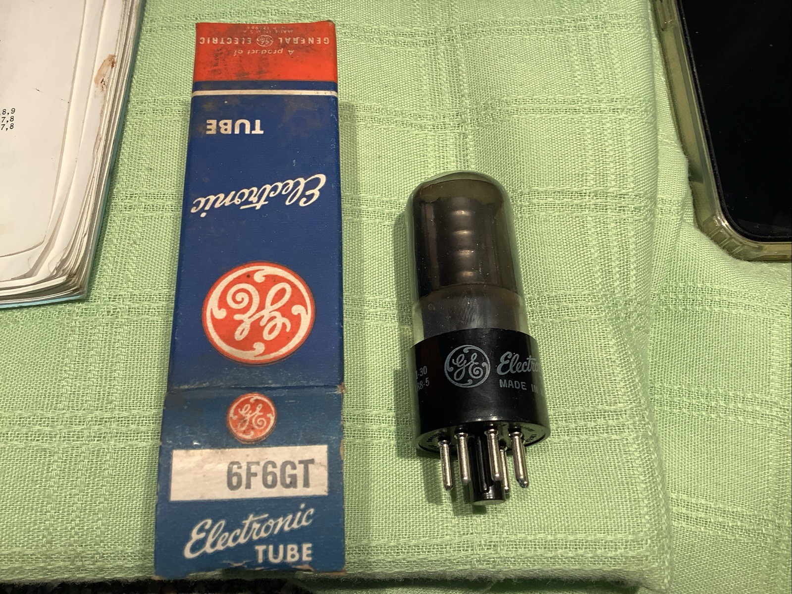 General Electric 6F6GT Electron Tube New Old Stock Tests Good