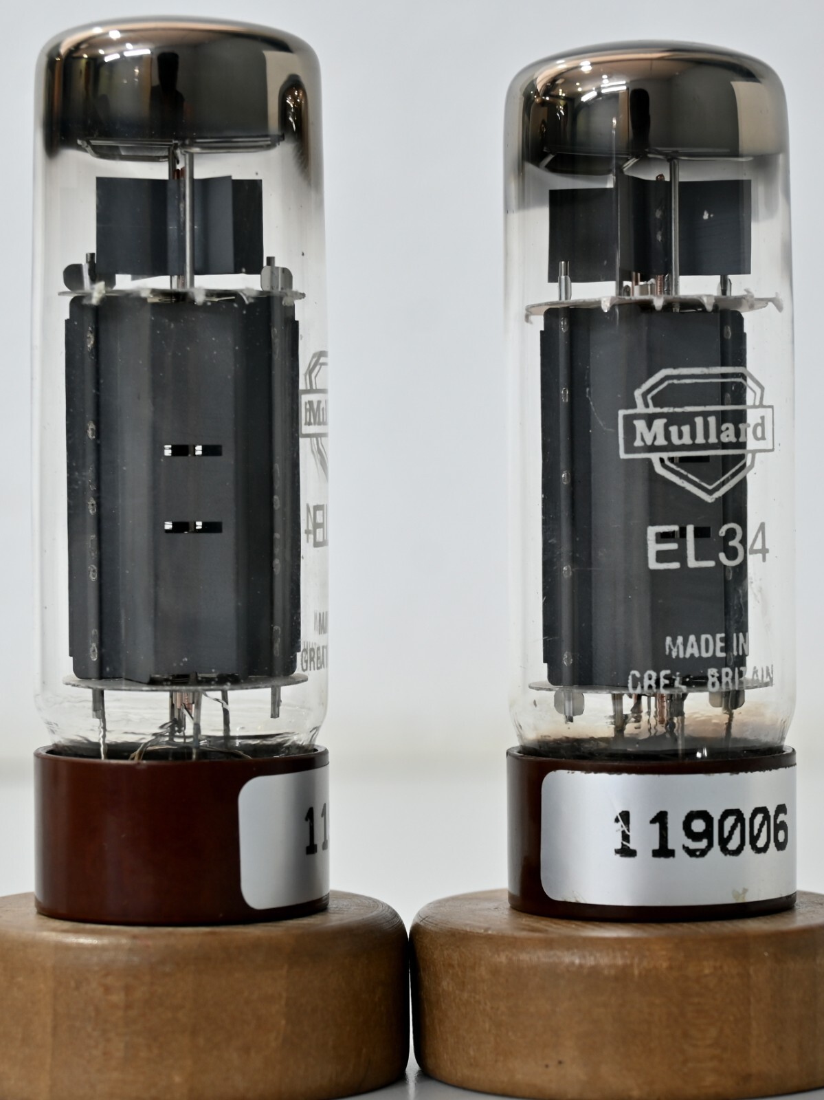 Mullard EL34 Double D Getter Made in Great Britain Amplitrex Tested Qty 2 Pcs