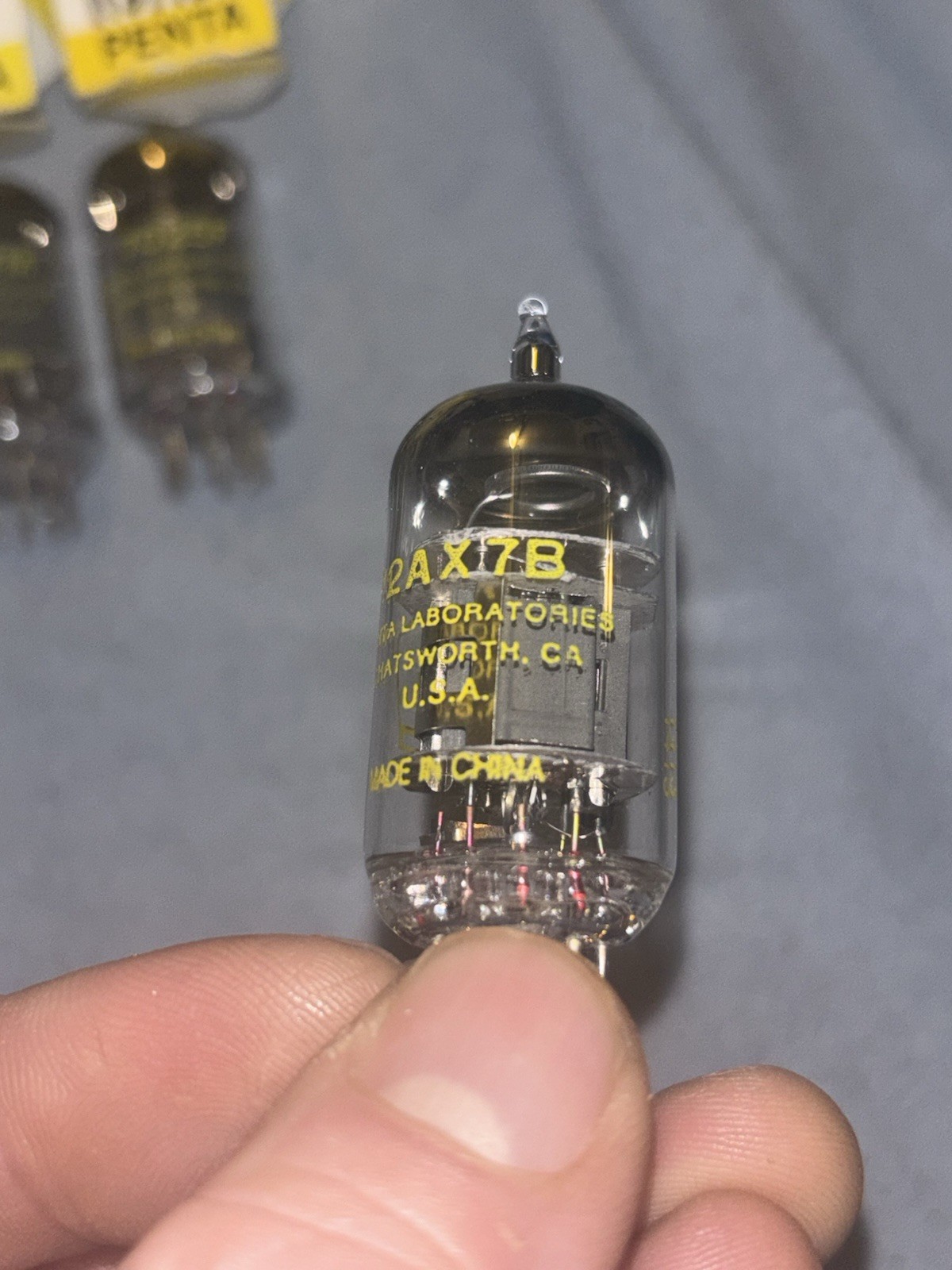 4 12AX7/7025F Penta Laboratories High Preamp Broadcast Quality RF Tubes Audio