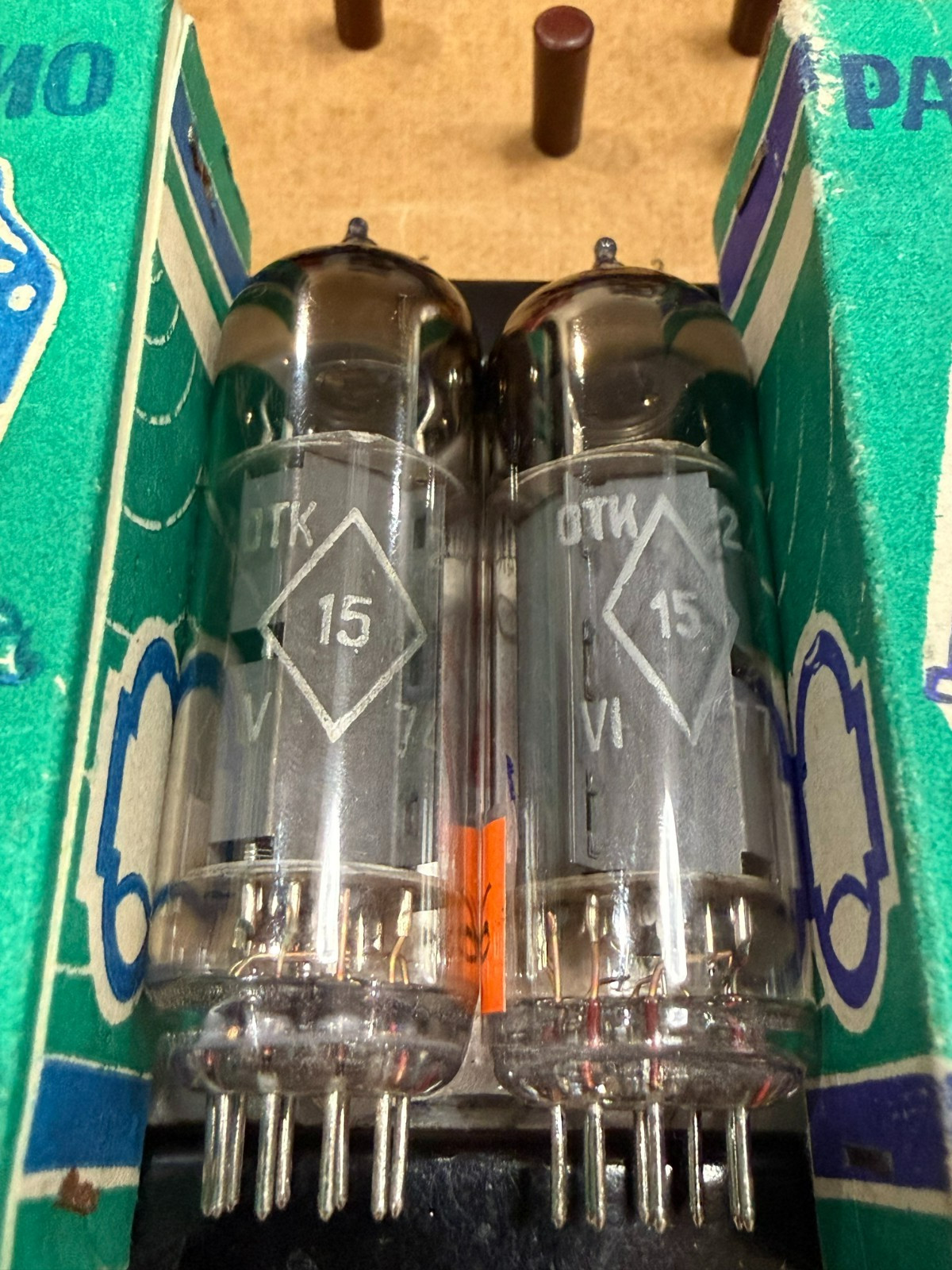 2x 6P14P-EV 6P14P EL84 6BQ5 OUTPUT PENTODE NEW ROMBUS OTK BOXED MATCHED PAIR #4