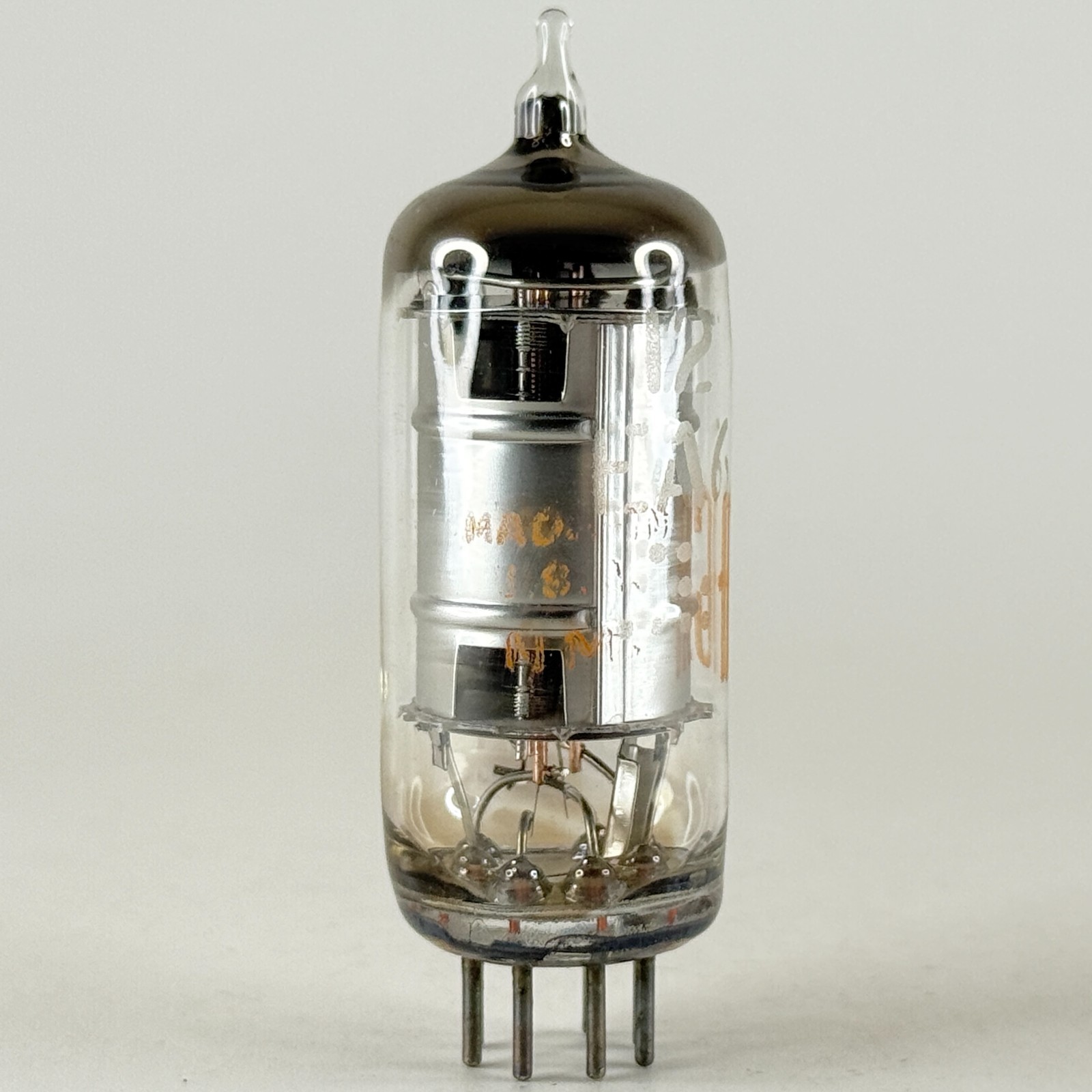 (1) Tested 1964 RCA 12EA6 Tube Silver Plate with Box Code NM Pentode Tube (d)