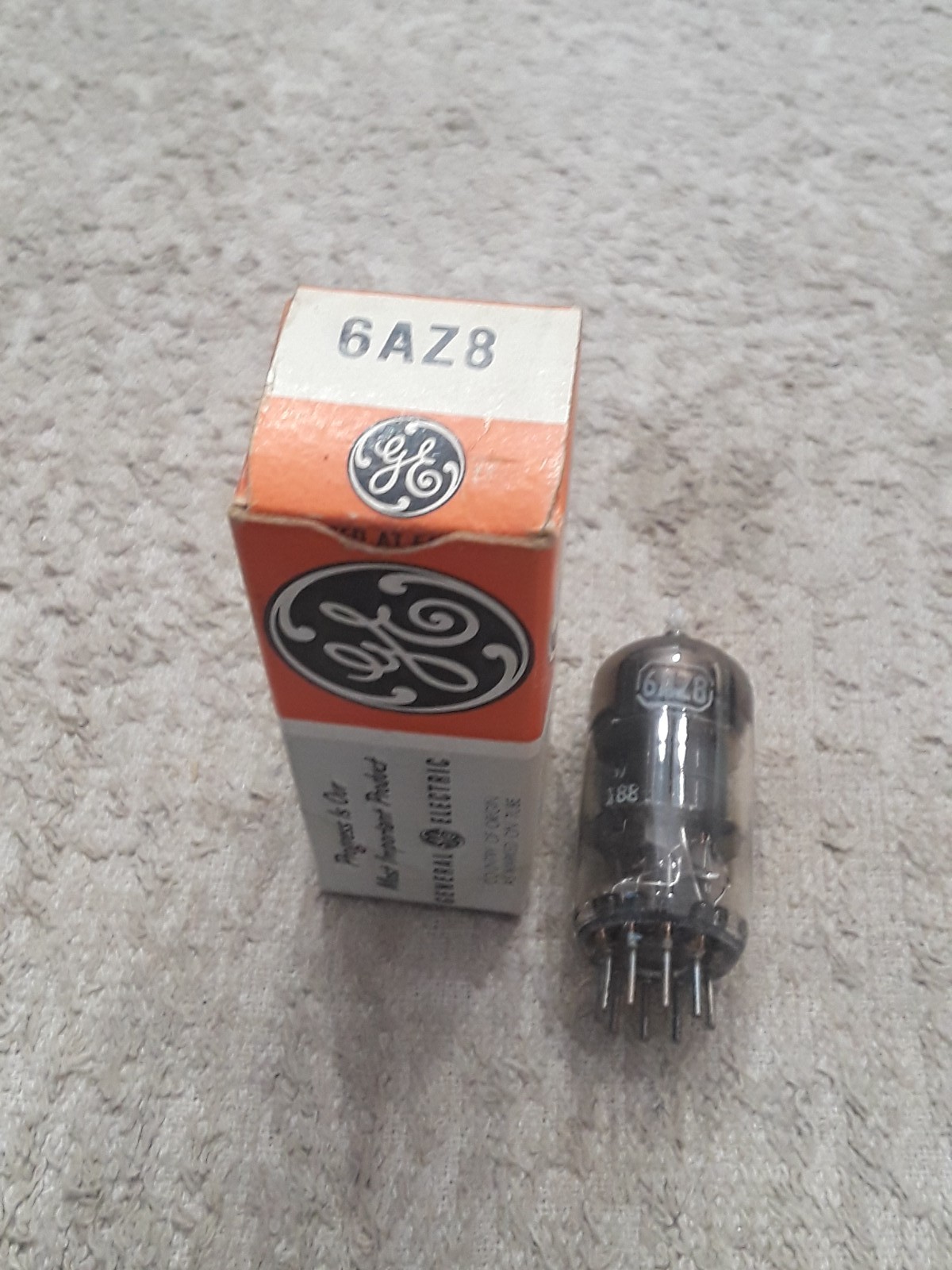 NOS GE 6AZ8 Vacuum tube