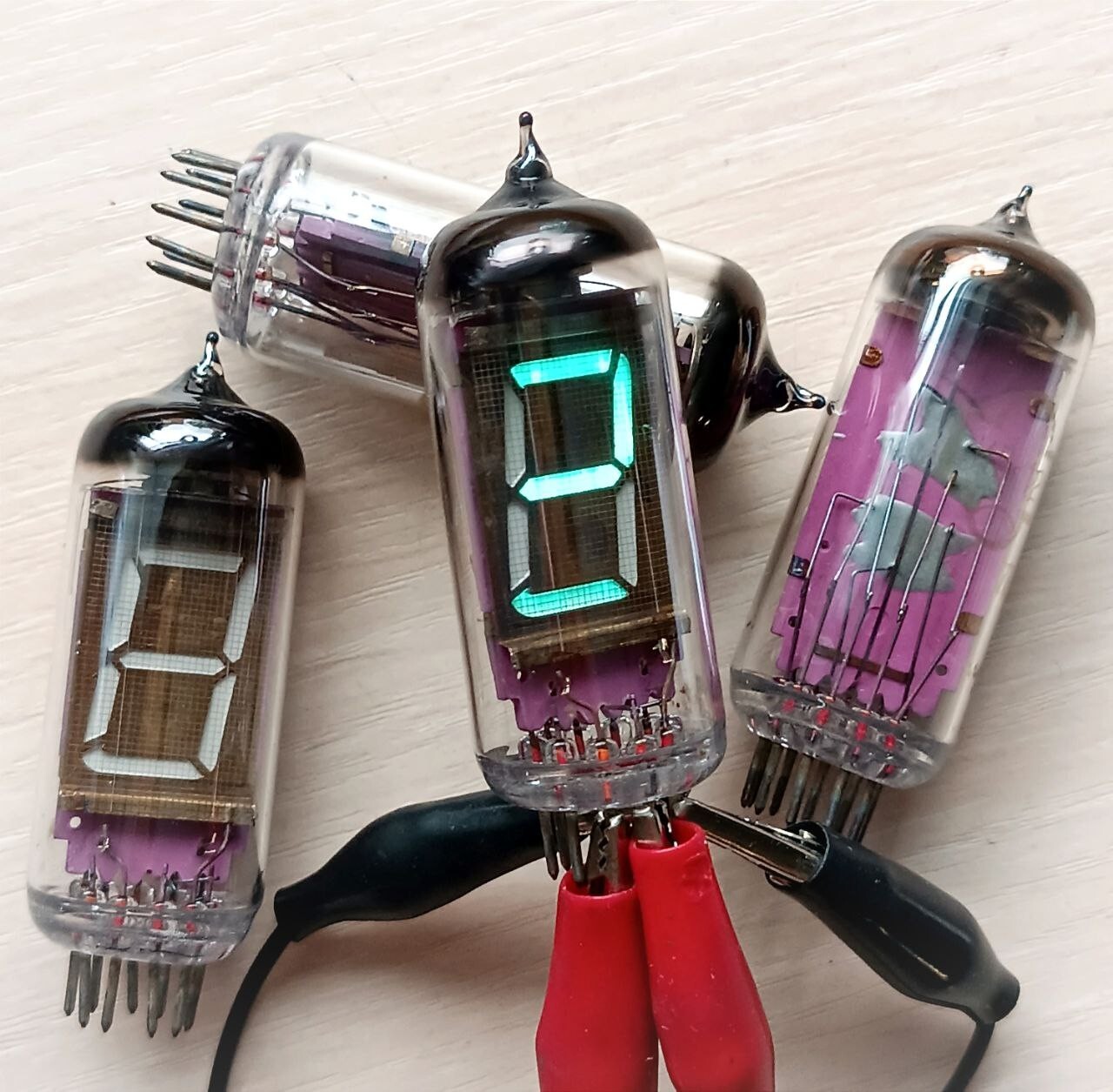 2 pcs IV-12 indicator VFD TUBE Nixie Clock display INDICATOR DIY USSR IN12 IN 12