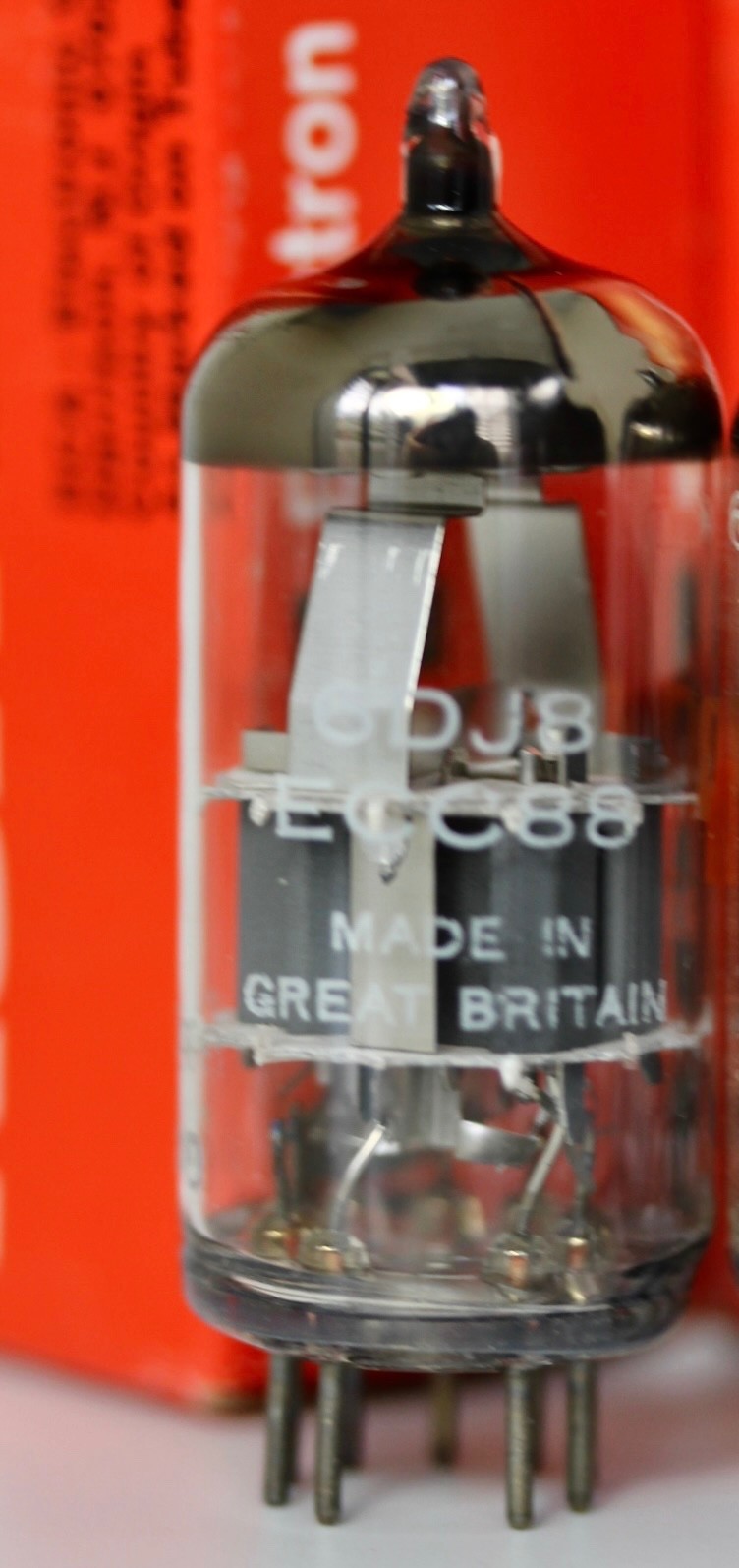 NOS 6DJ8 ECC88 6922 E88CC MULLARD BLACKBURN U.K. V-RARE DIMPLE-DISC SINGLE TUBE