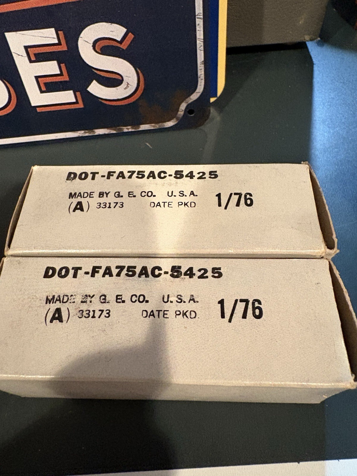 Match Pair 1976 GE 6SN7GTB Grey Plate O Getter Tubes 539C & Maxi Test NOS NIB 🔈